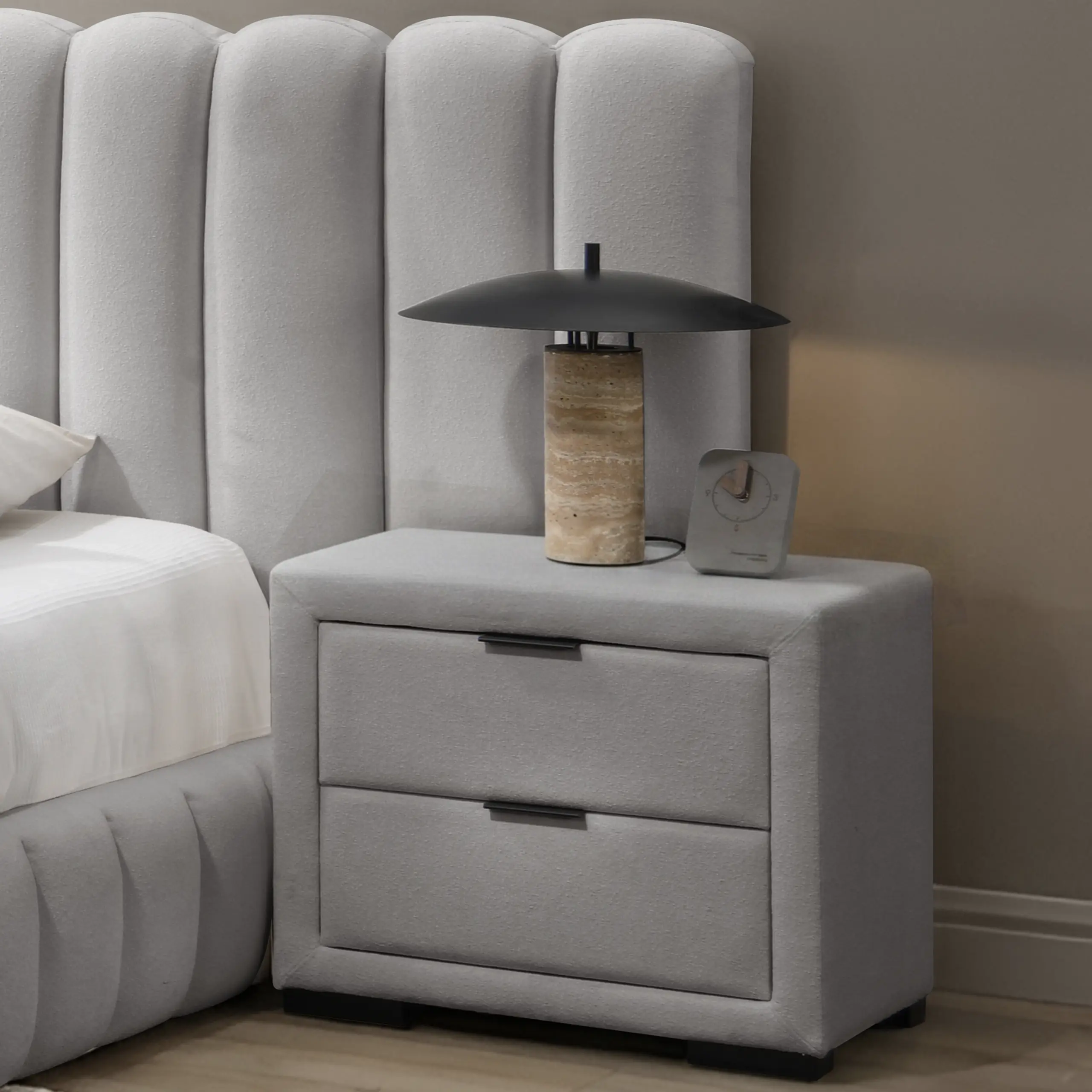 Royalis Grey Night Stand A United Furniture