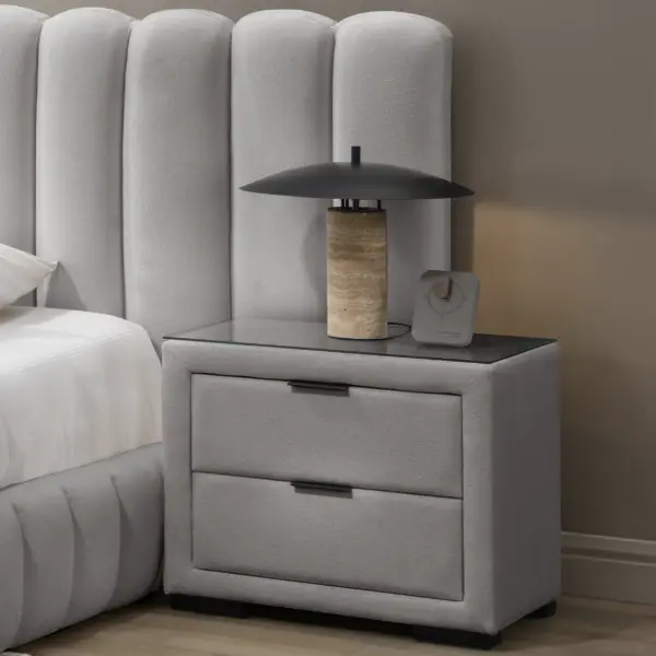 Royalis Night Stand - Light Grey