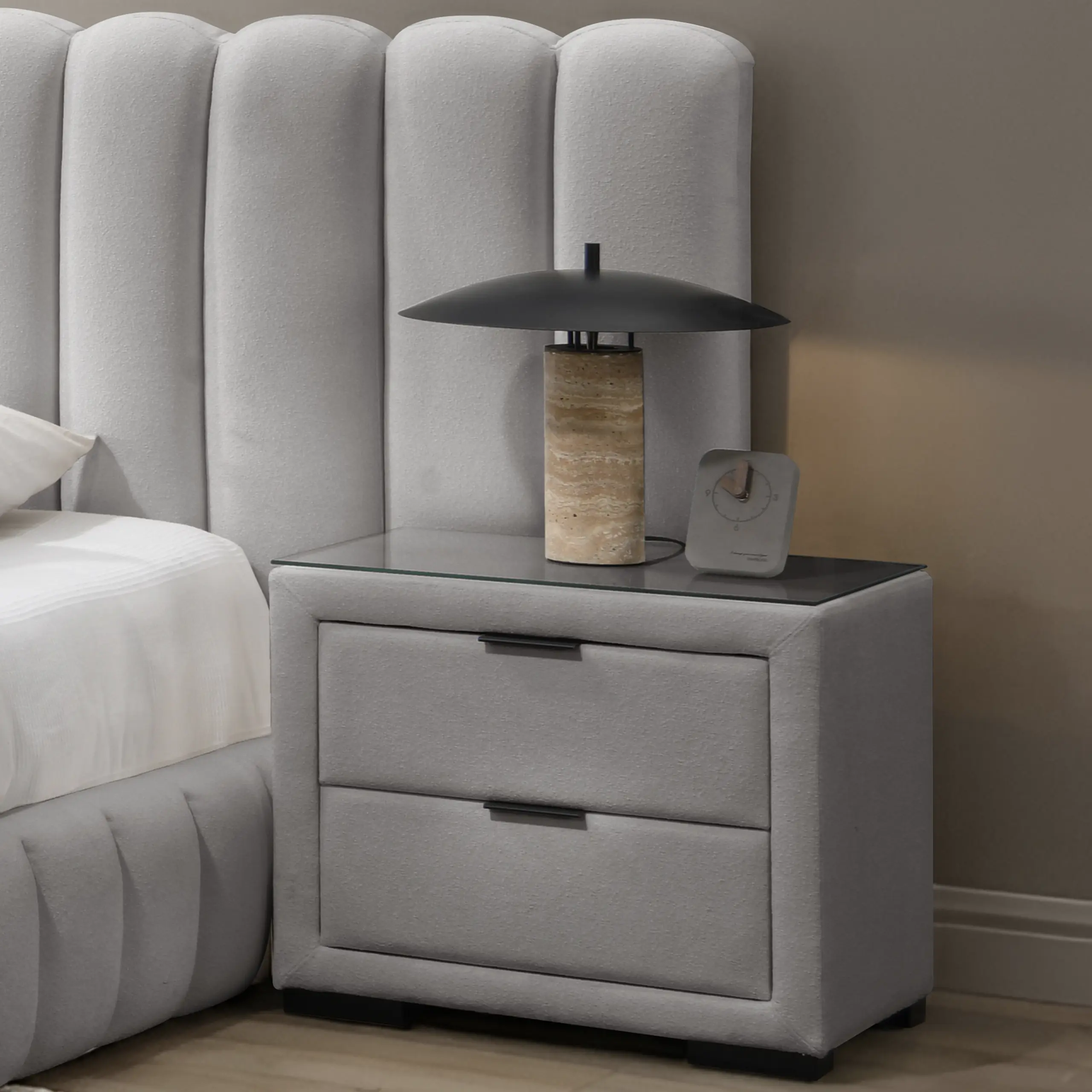 Royalis Grey Night Stand A United Furniture