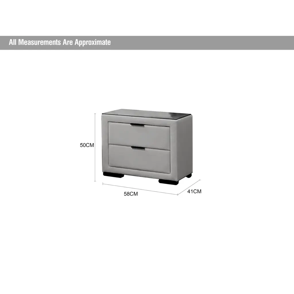 Royalis Grey Night Stand Dia United Furniture