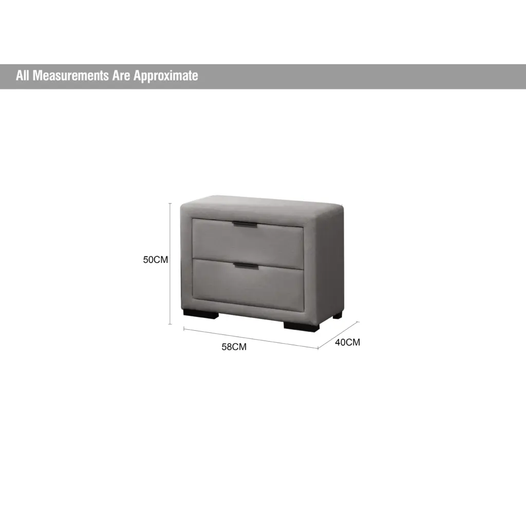 Royalis Grey Night Stand Dia United Furniture