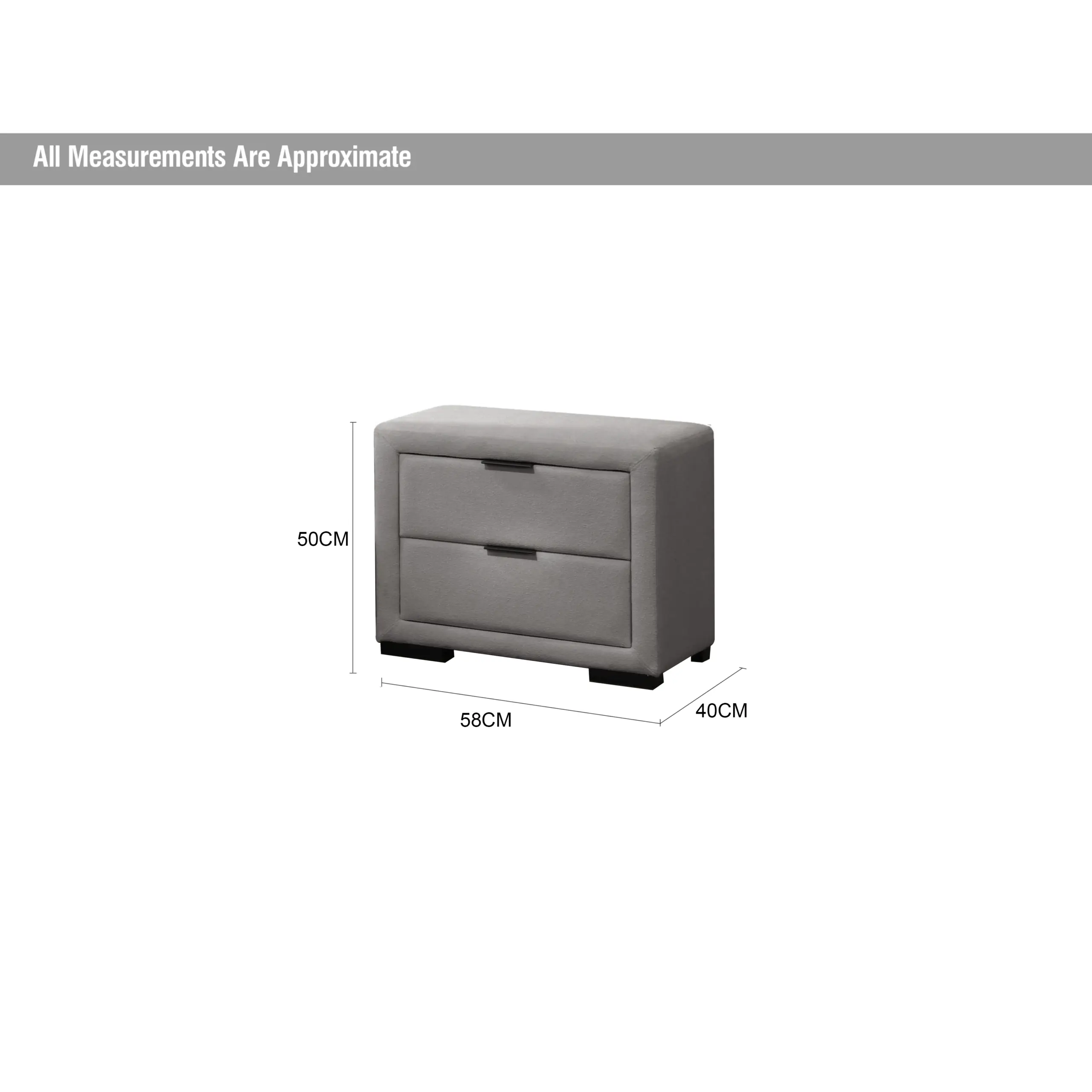Royalis Grey Night Stand Dia United Furniture