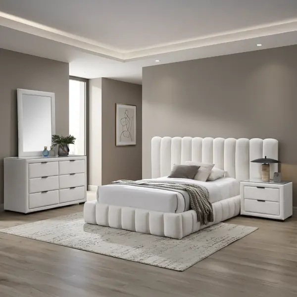 Royalis Single Bed - Cream