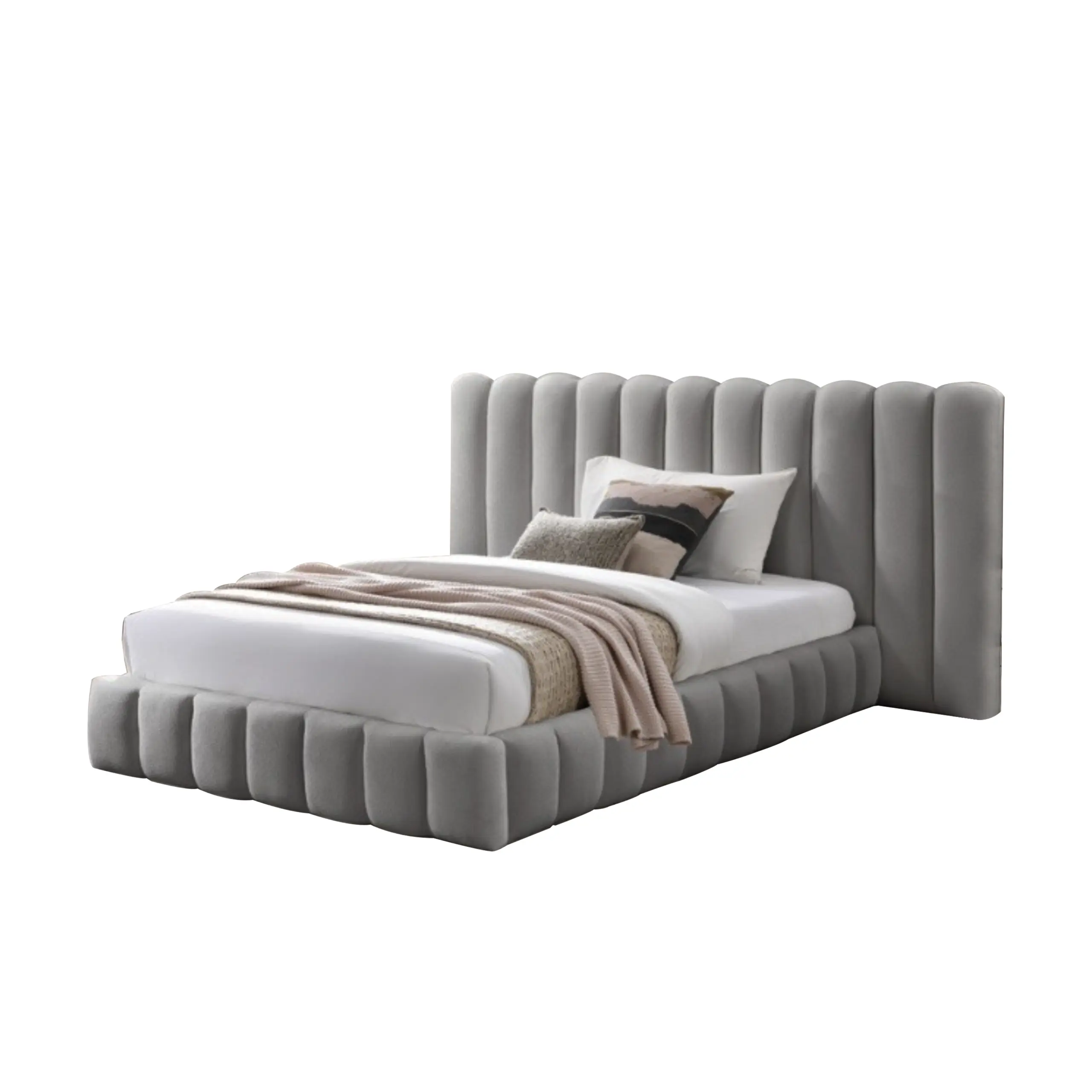Royalis Single Bed Grey United Furniture