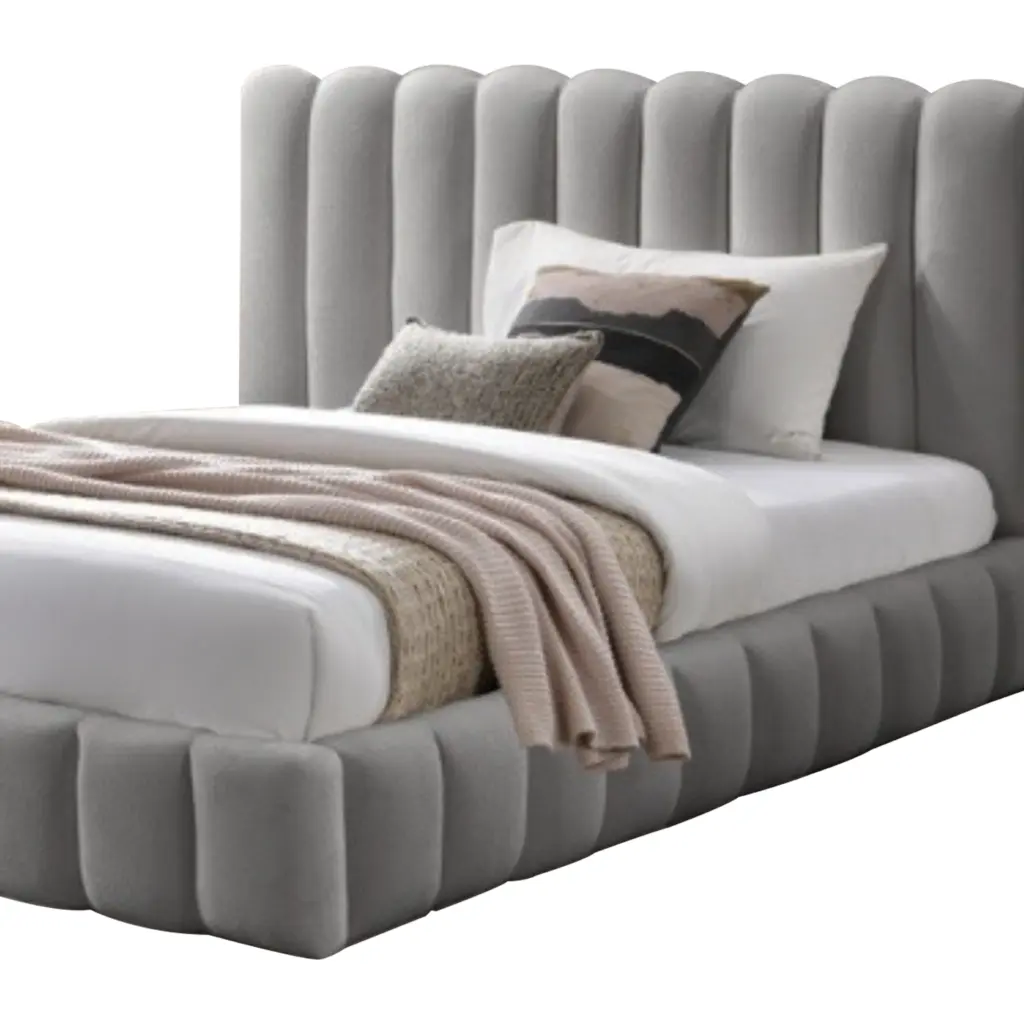 Royalis Single Bed Grey SWATCH United Furniture