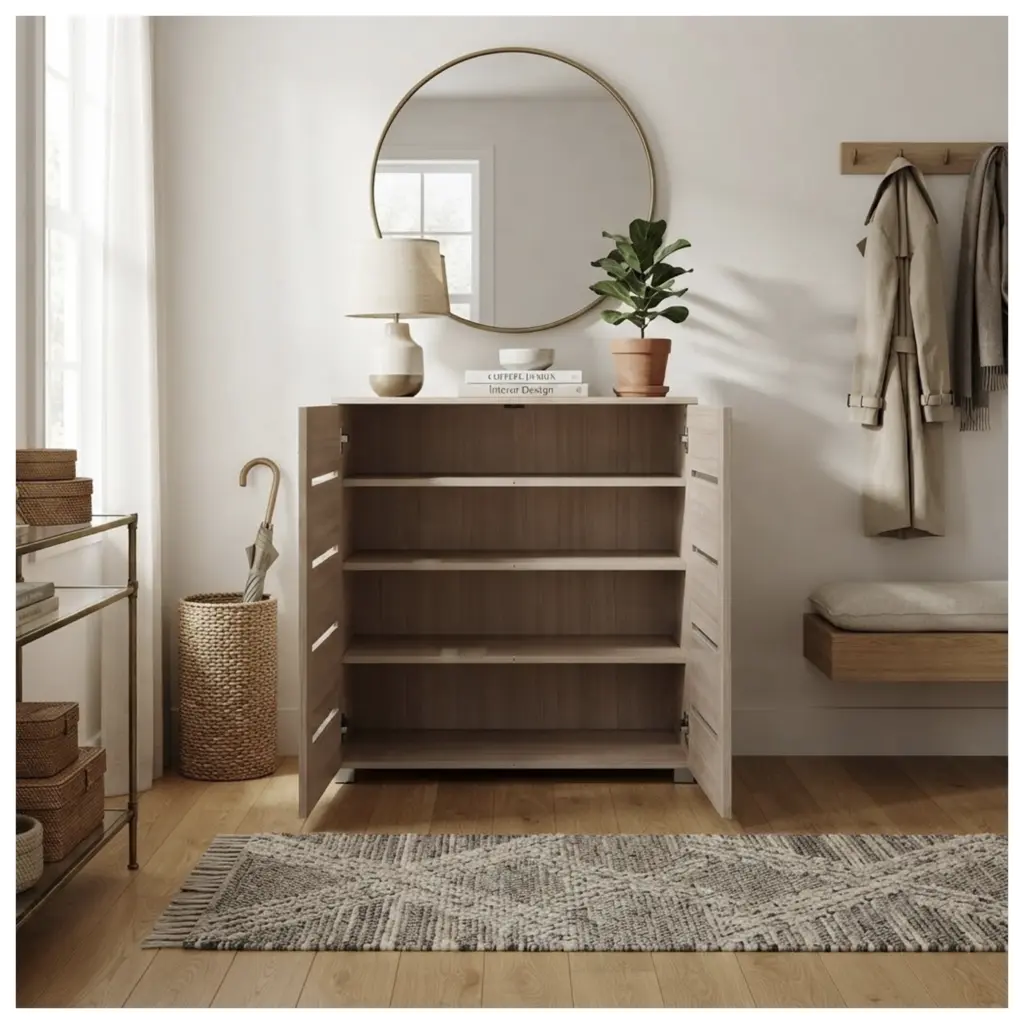 Whitgo Shoe Cabinet Open United Furniture
