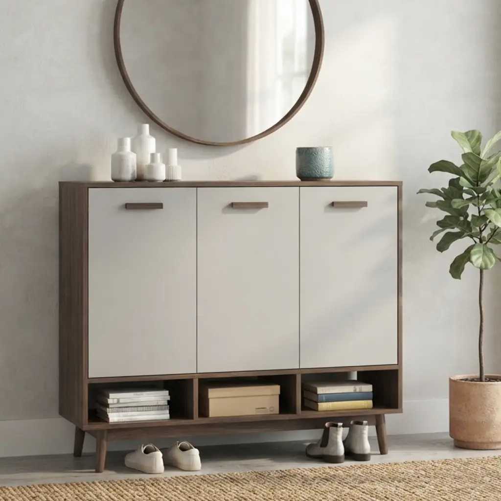 Zavion 6303 Shoe Cabinet Bg United Furniture