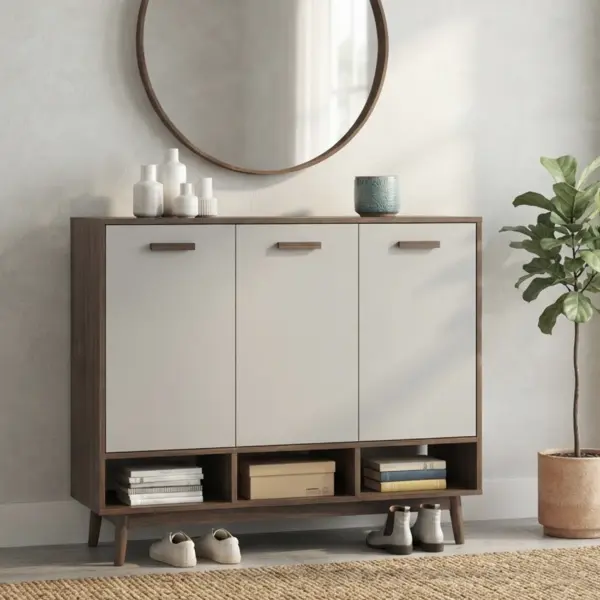Zavion Shoe Cabinet with 3 Doors