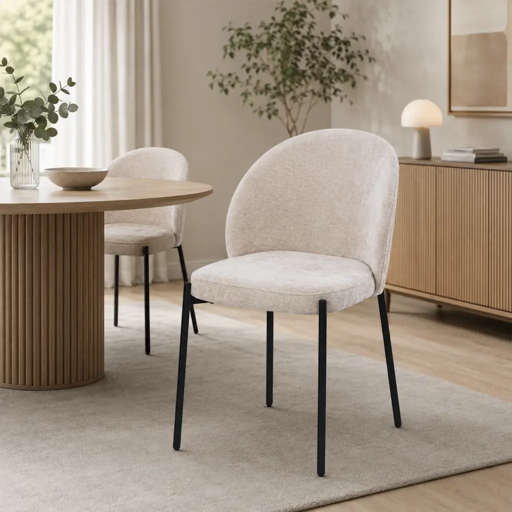 Attica Dining Chair Beige BG United Furniture