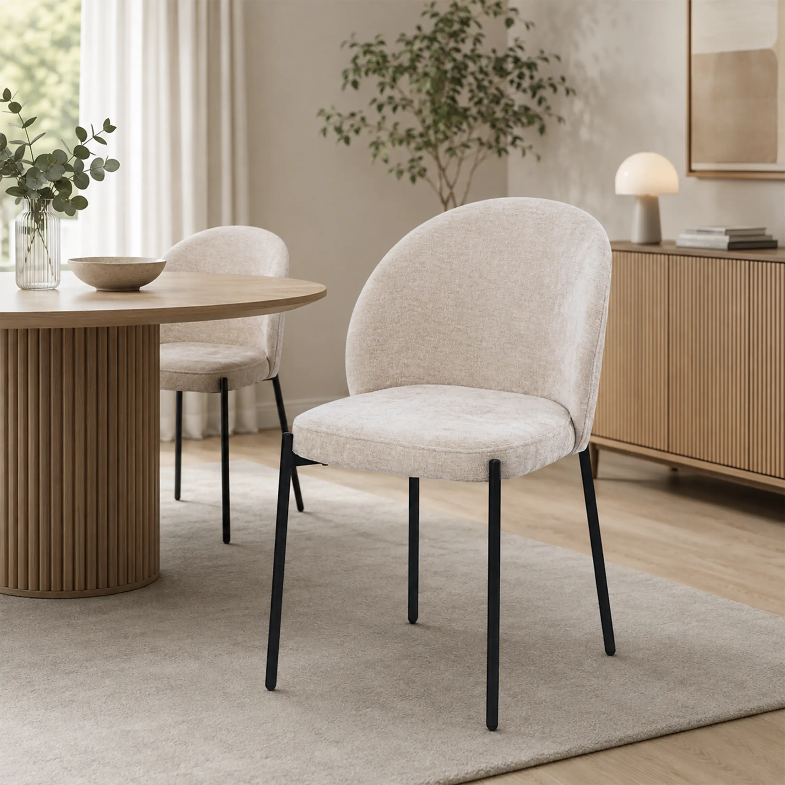 Attica Dining Chair Beige BG United Furniture