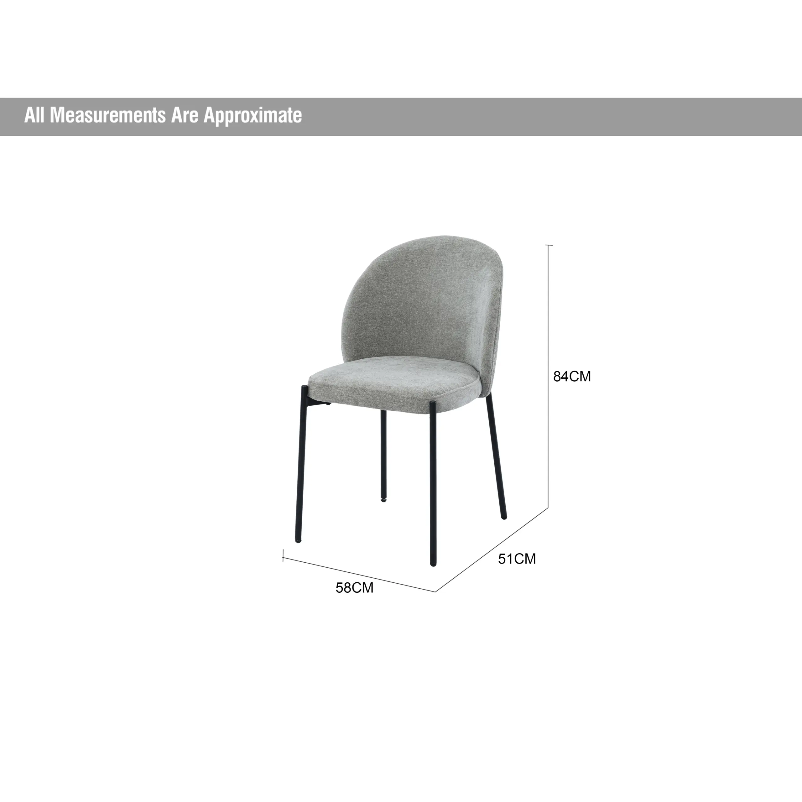 Attica Dining Chair Grey United Furniture