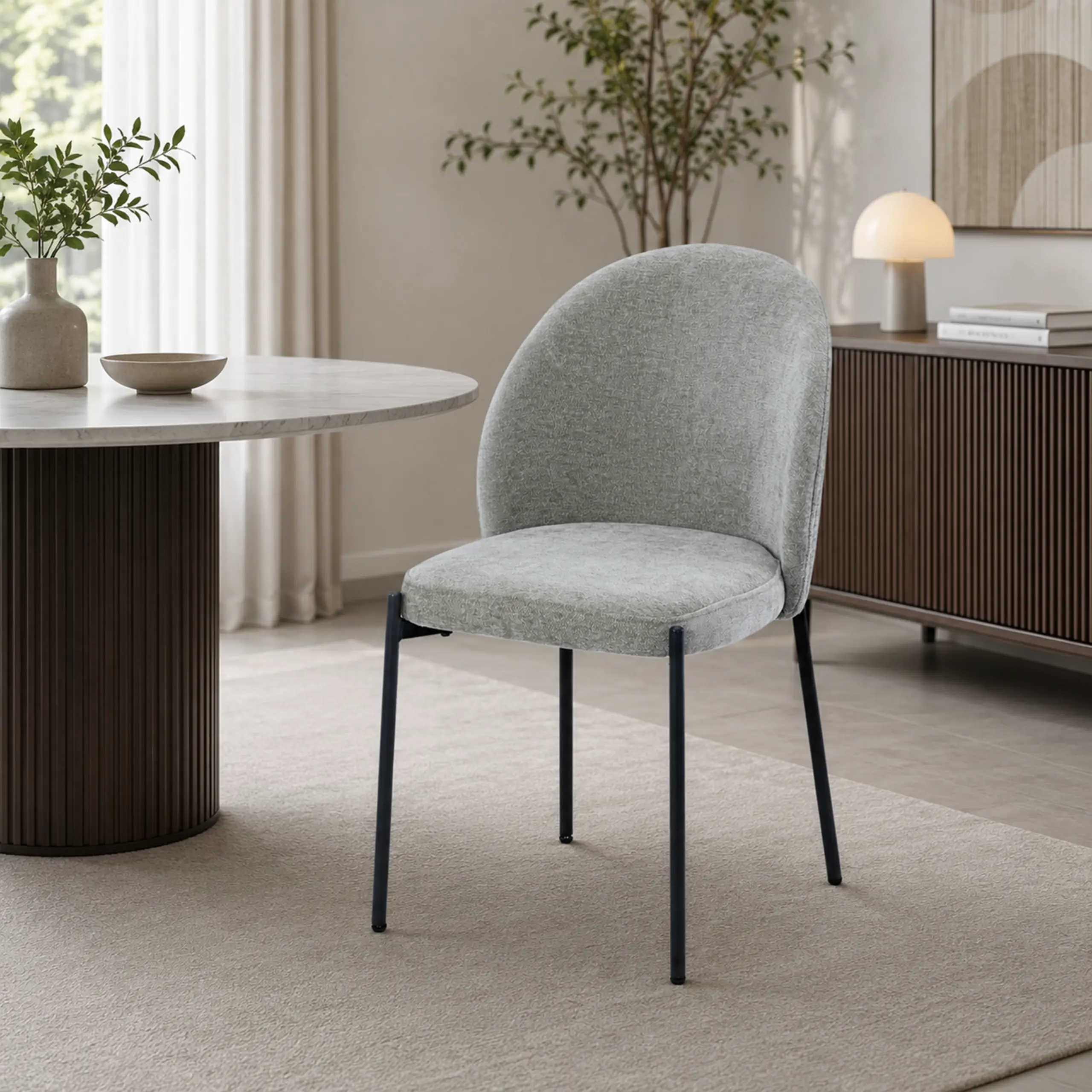 Attica Dining Chair Grey BG United Furniture