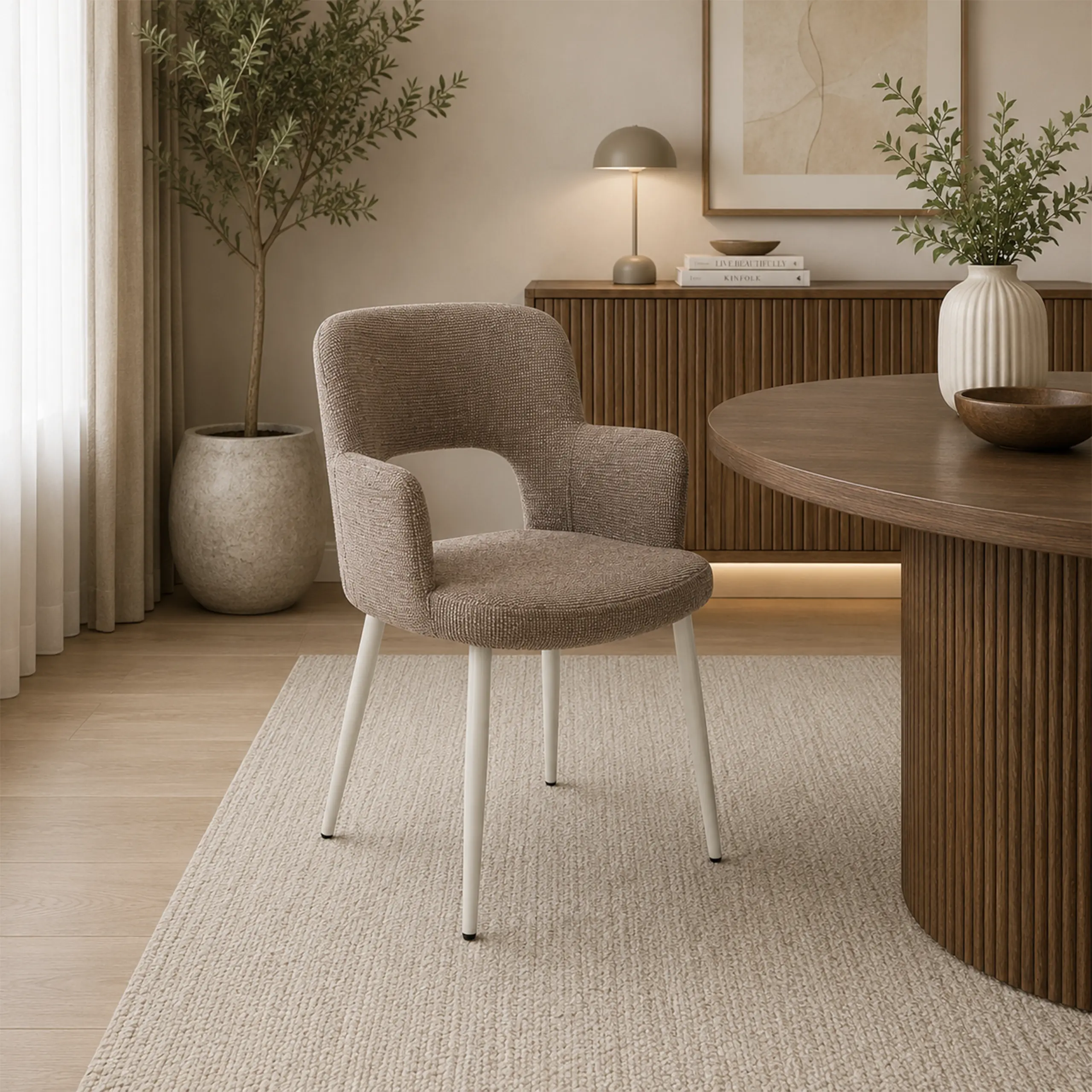 Cavlo Dining Chair Light Brown Bg United Furniture
