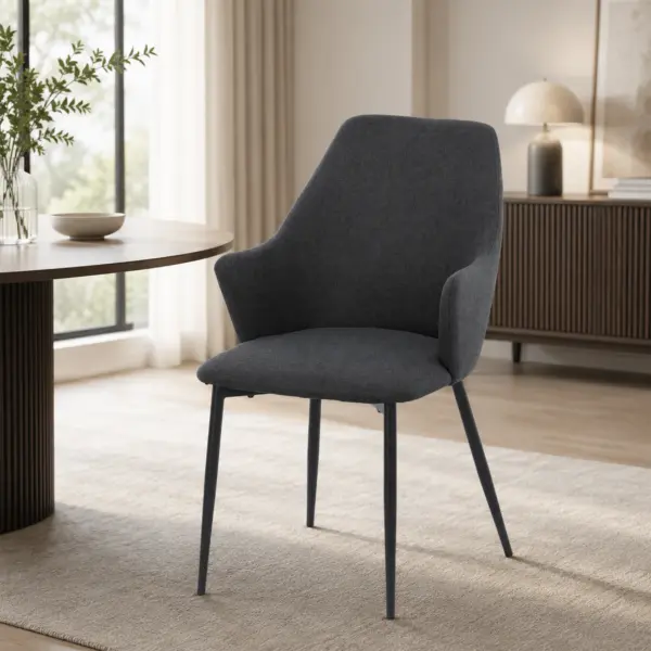 Freyja Dining Chair - Dark Grey