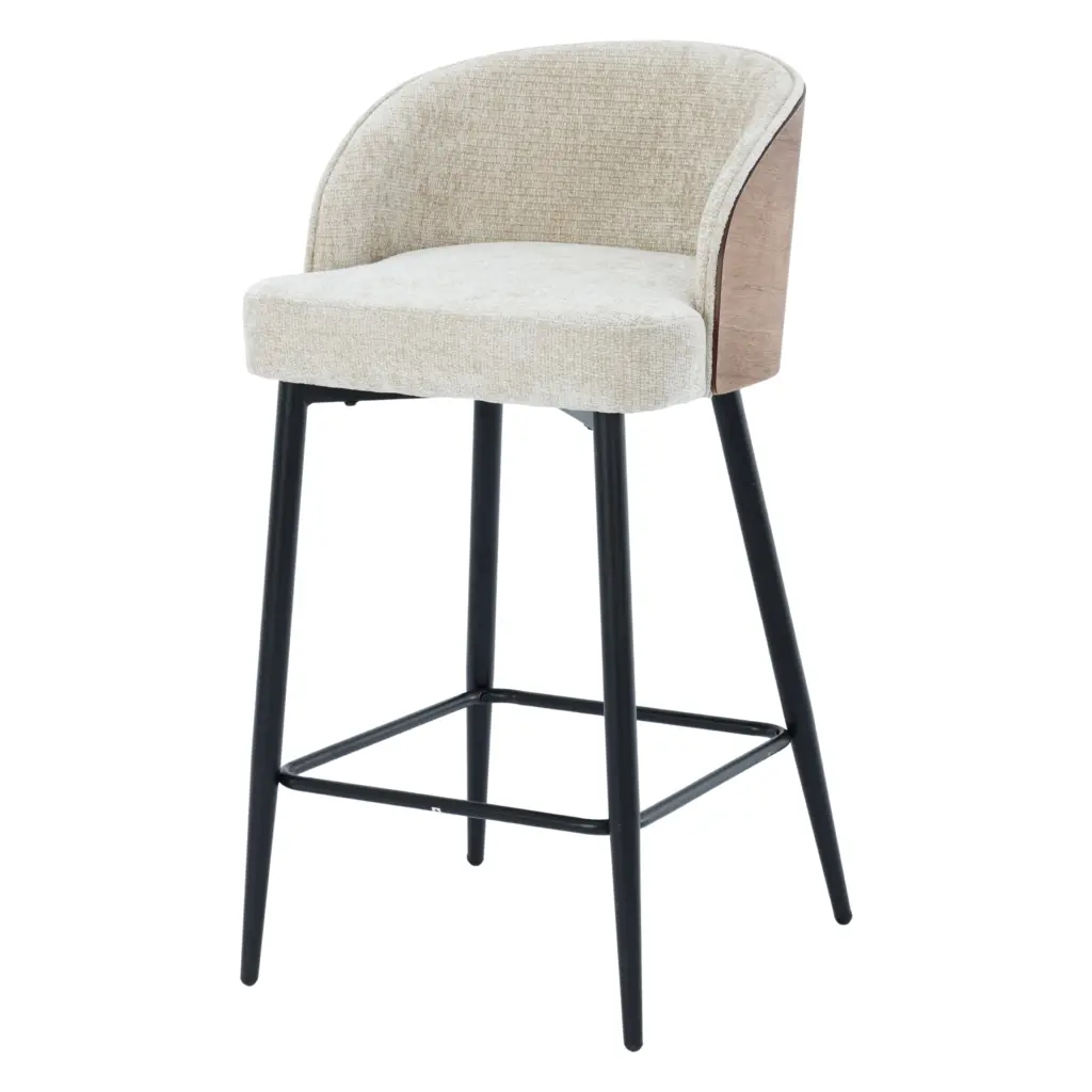 Gresham Bar Stool Beige 3 United Furniture