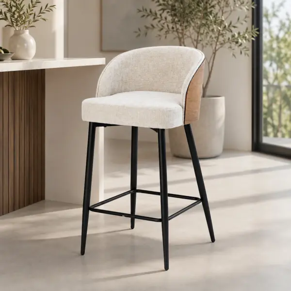 Gresham Bar Stool - Light Beige