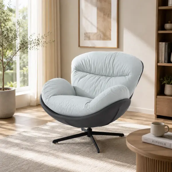 Roda Swivel Accent Chair - Beige