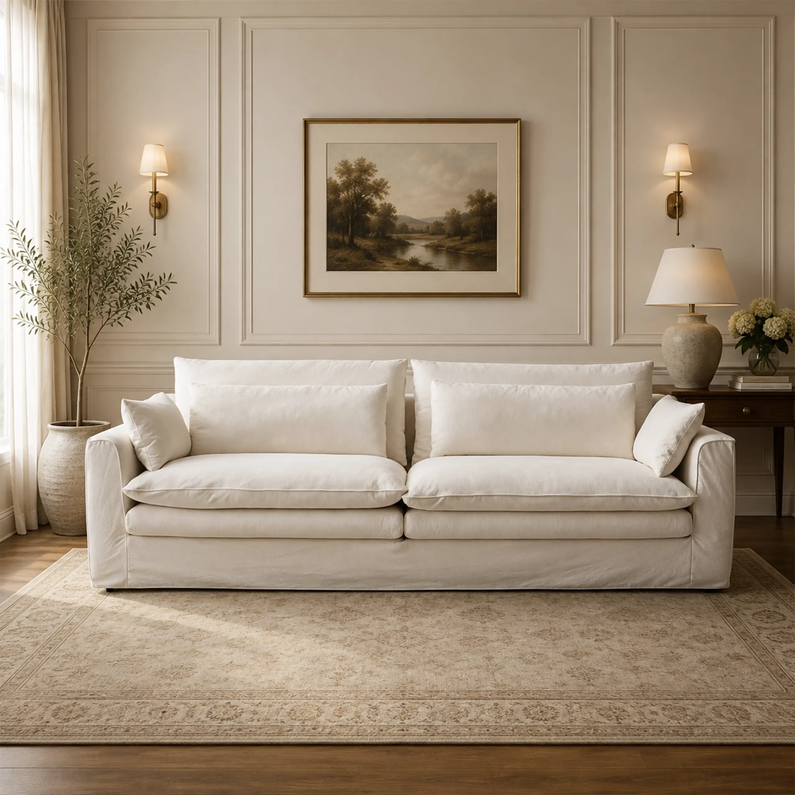 Stack 3 Seater Beige United Furniture