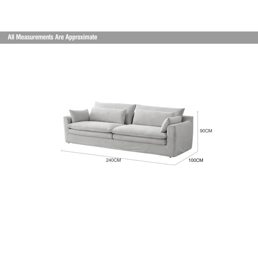 Stack 3 Seater Grey Dia United Furniture