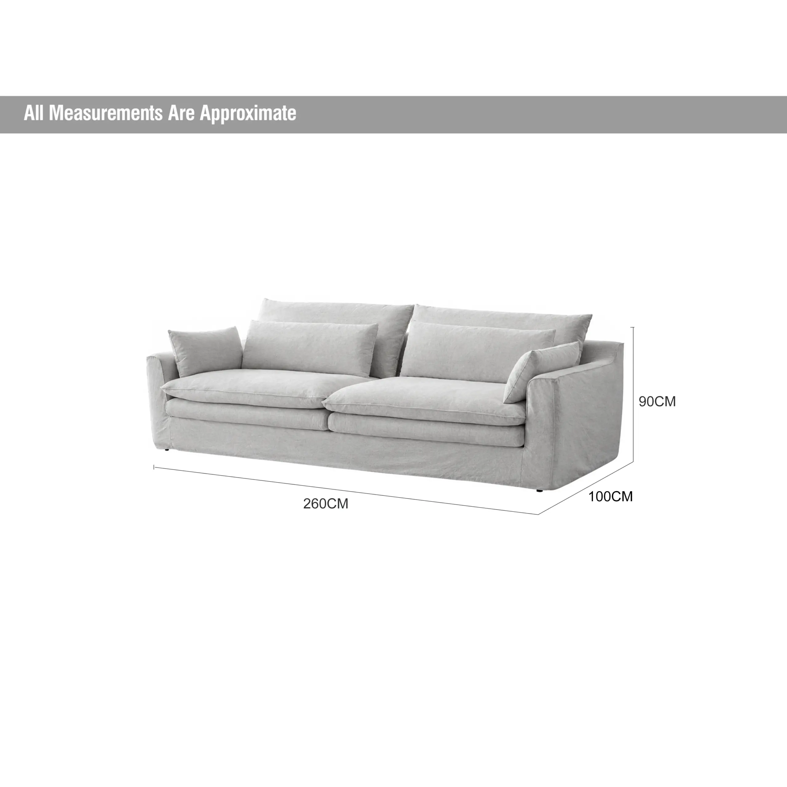 Stack 4 Seater Grey Dia United Furniture