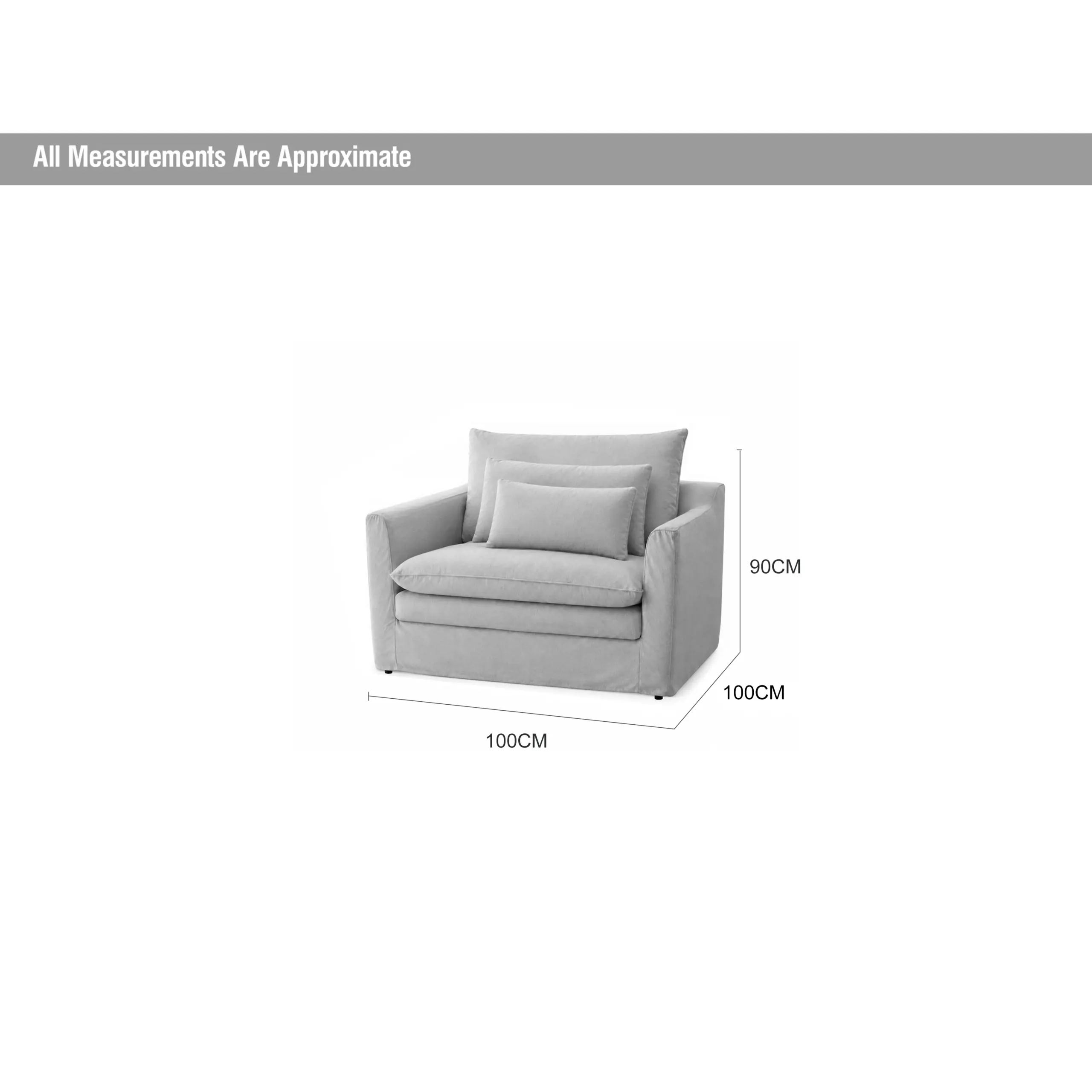 Stack Single Seater Grey Dia 2 United Furniture