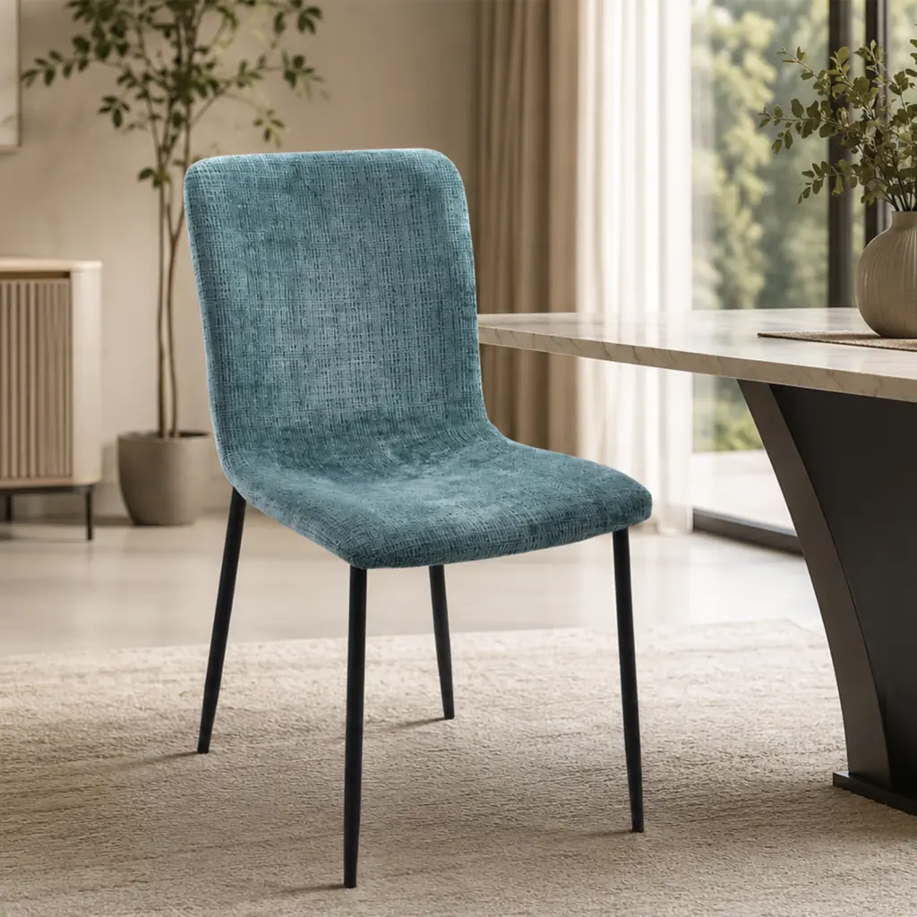 Zyra Dining Chair Blue Bg United Furniture