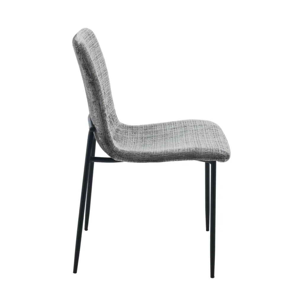 Zyra Dining Chair Grey Side United Furniture