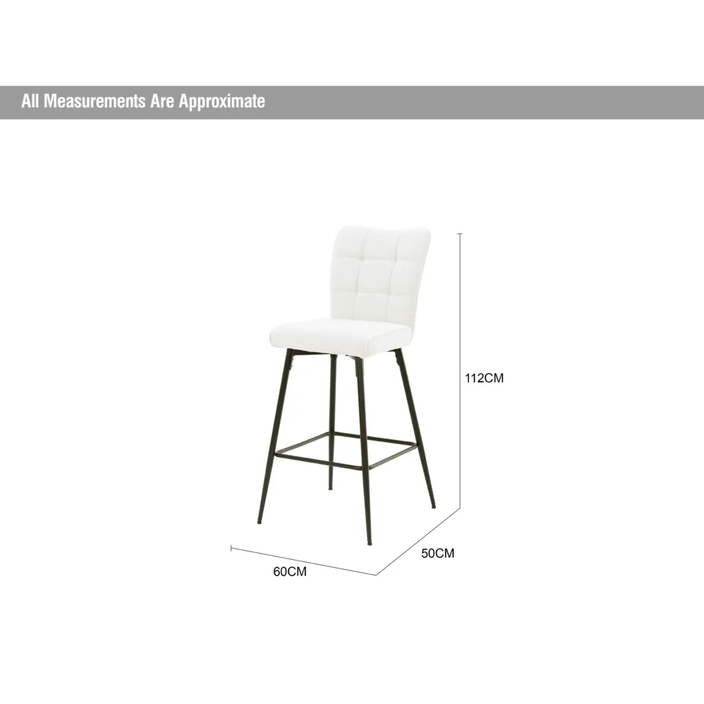 Baxter Bar Stool Beige Dia United Furniture