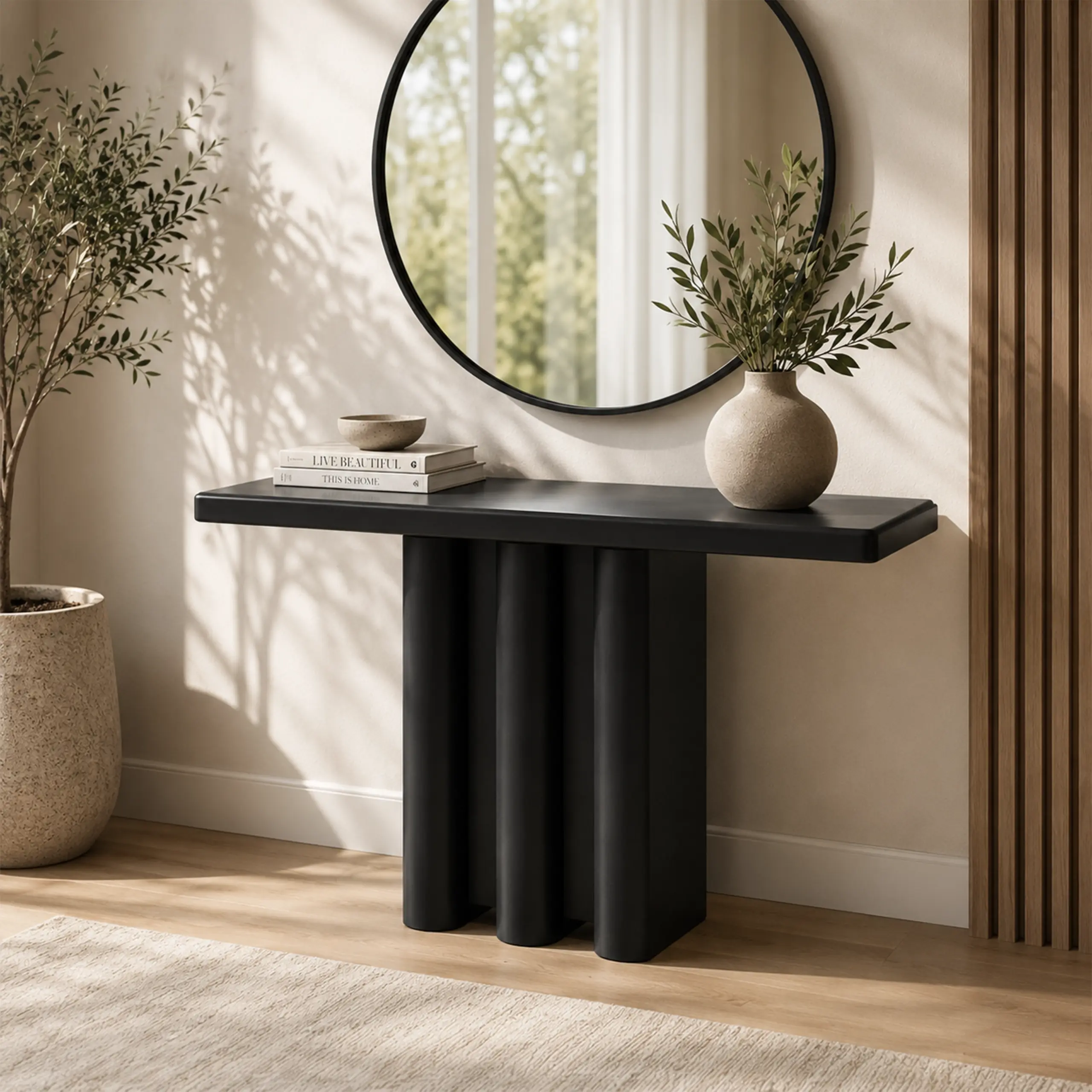 Bina Console Black Bg United Furniture