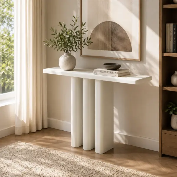 Bina Console Table - White