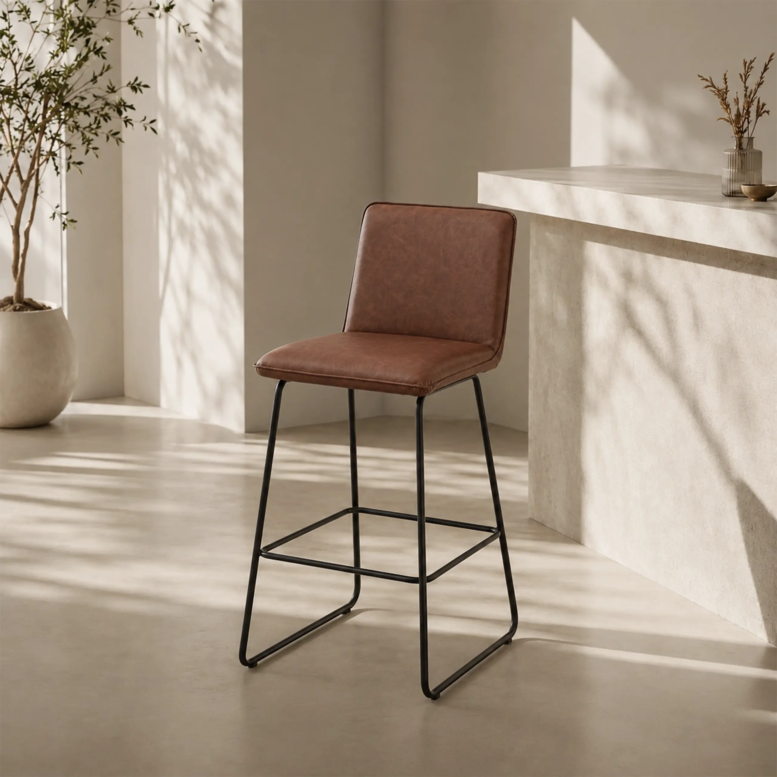Cloud Bar Stool Brown Bg United Furniture