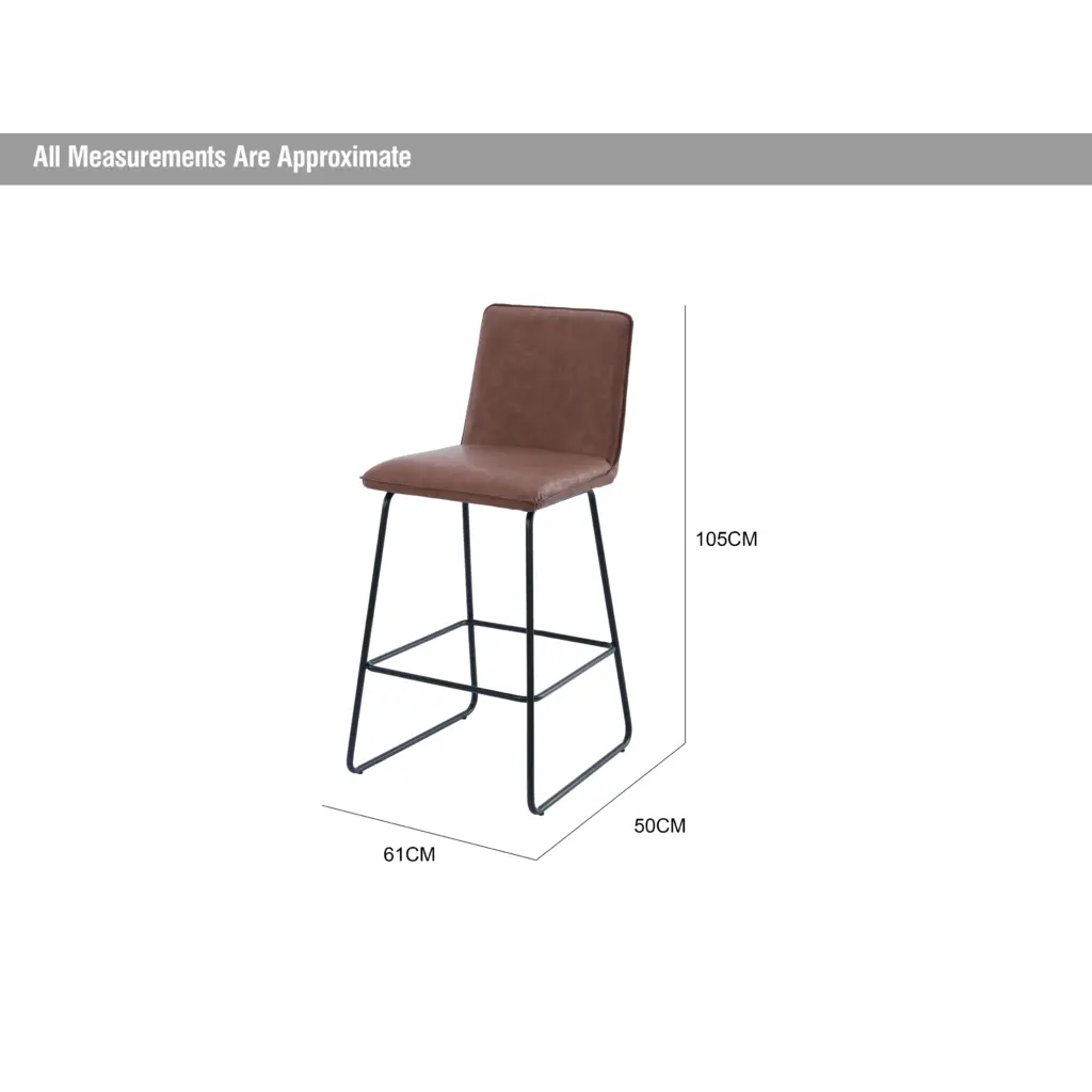 Cloud Bar Stool Brown Dia United Furniture