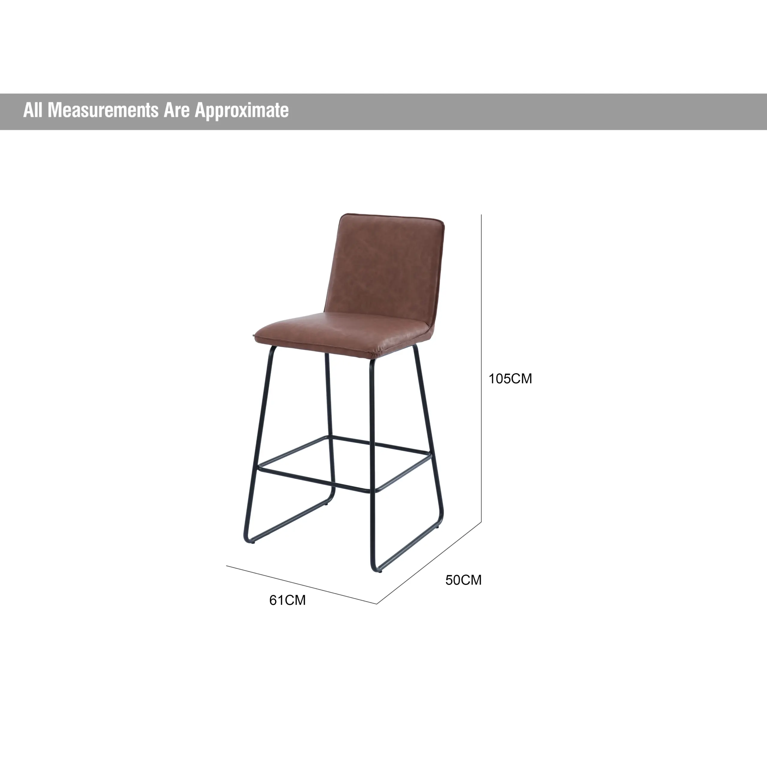 Cloud Bar Stool Brown Dia United Furniture
