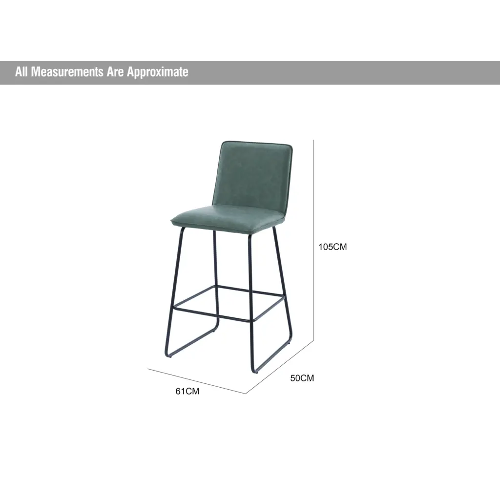 Cloud Bar Stool Green Dia United Furniture