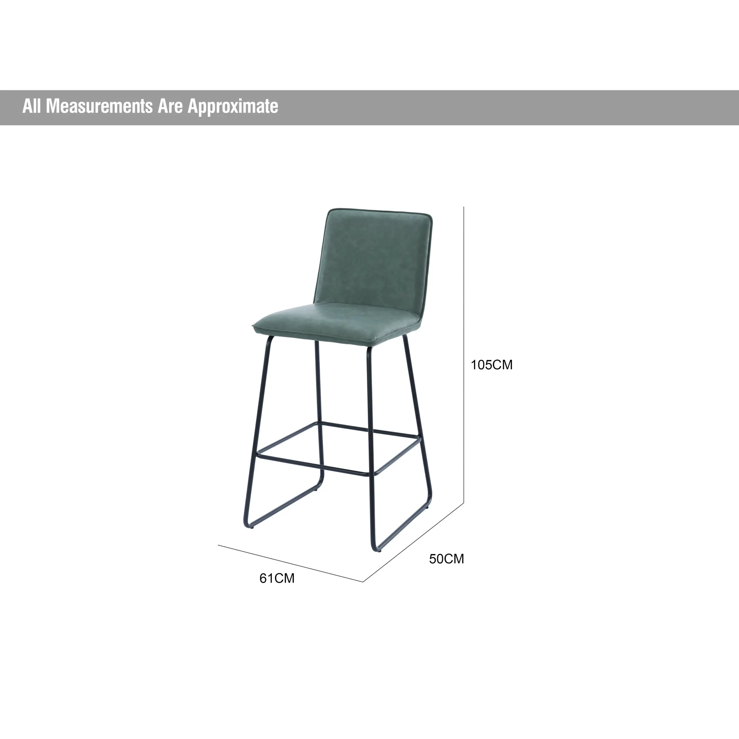 Cloud Bar Stool Green Dia United Furniture
