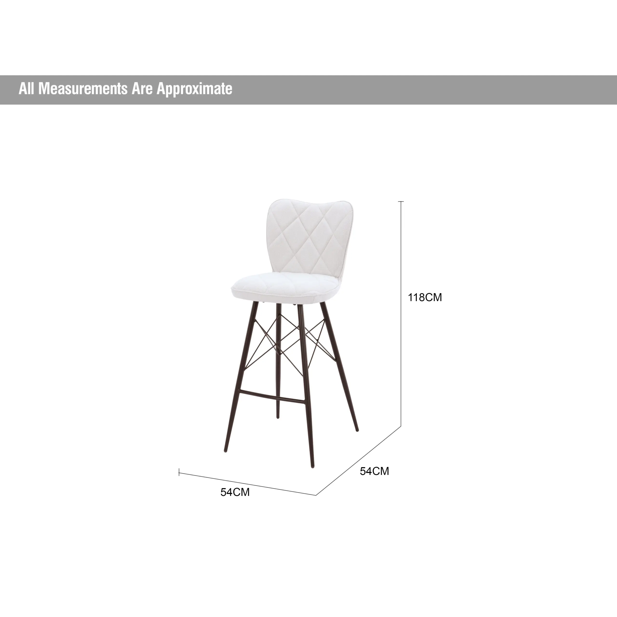 Grace Bar Stool Beige Dia United Furniture