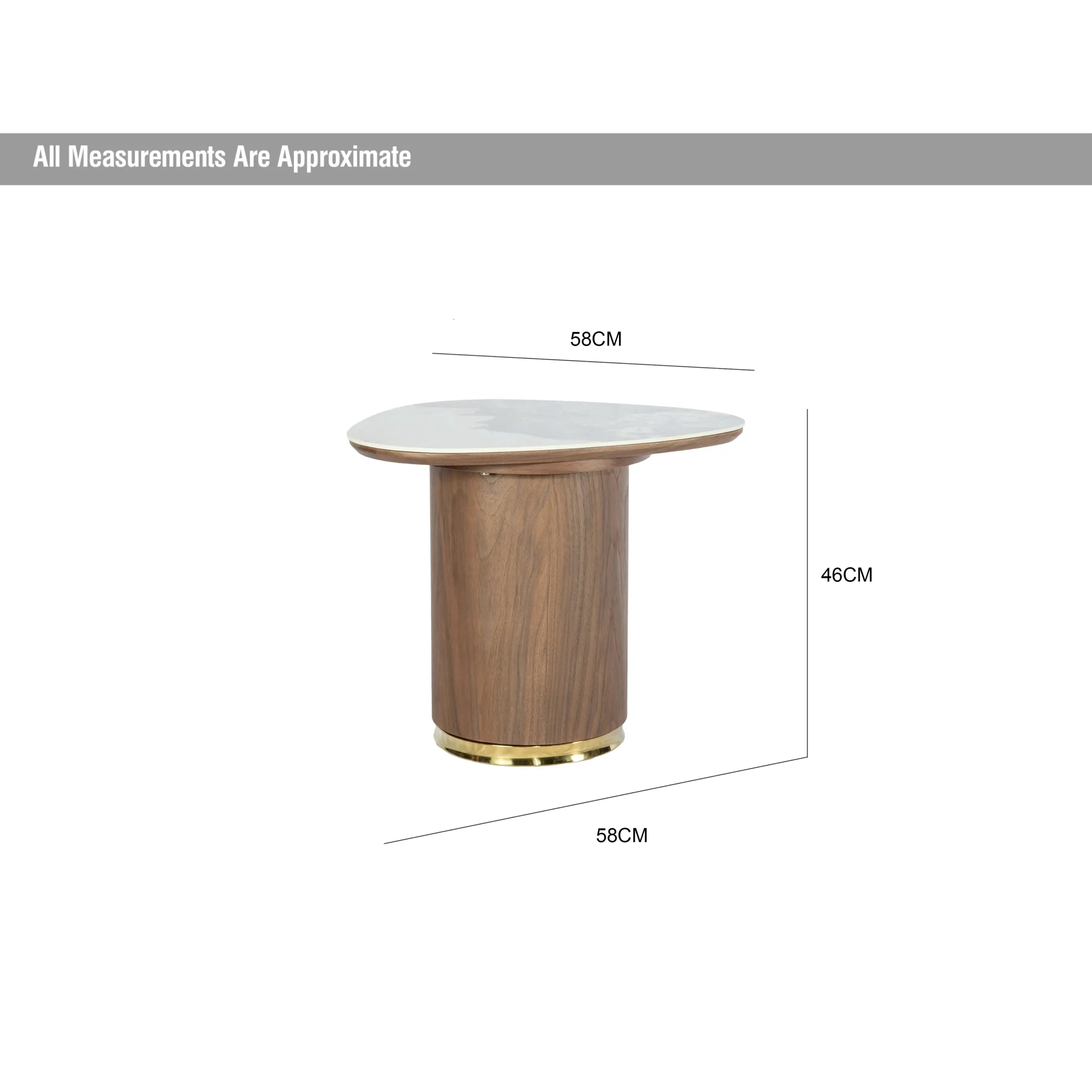 Marmelo End Table Dia United Furniture