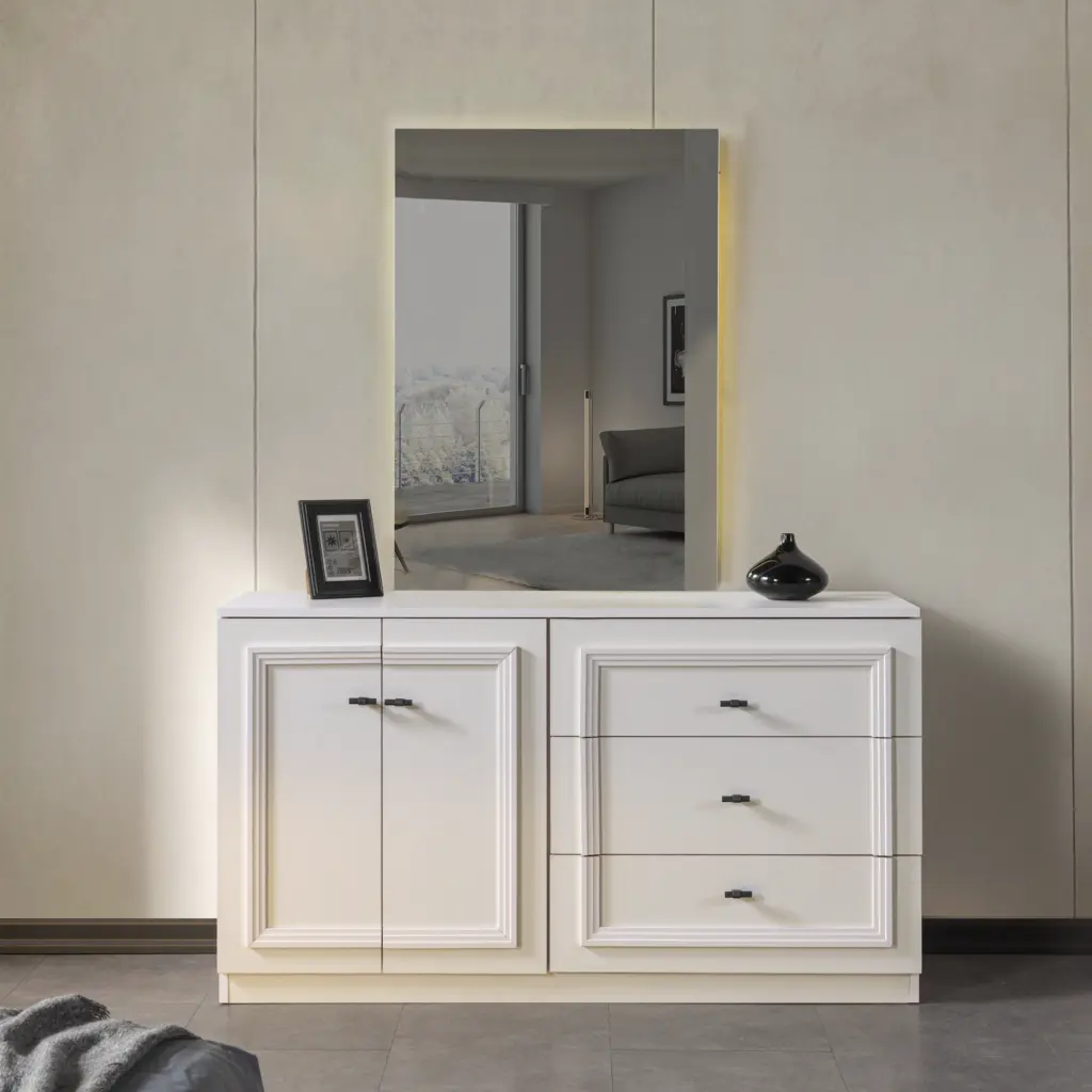 Myra Dresser with Mirror Myra Dresser with Mirror - Thumbnail Image 1