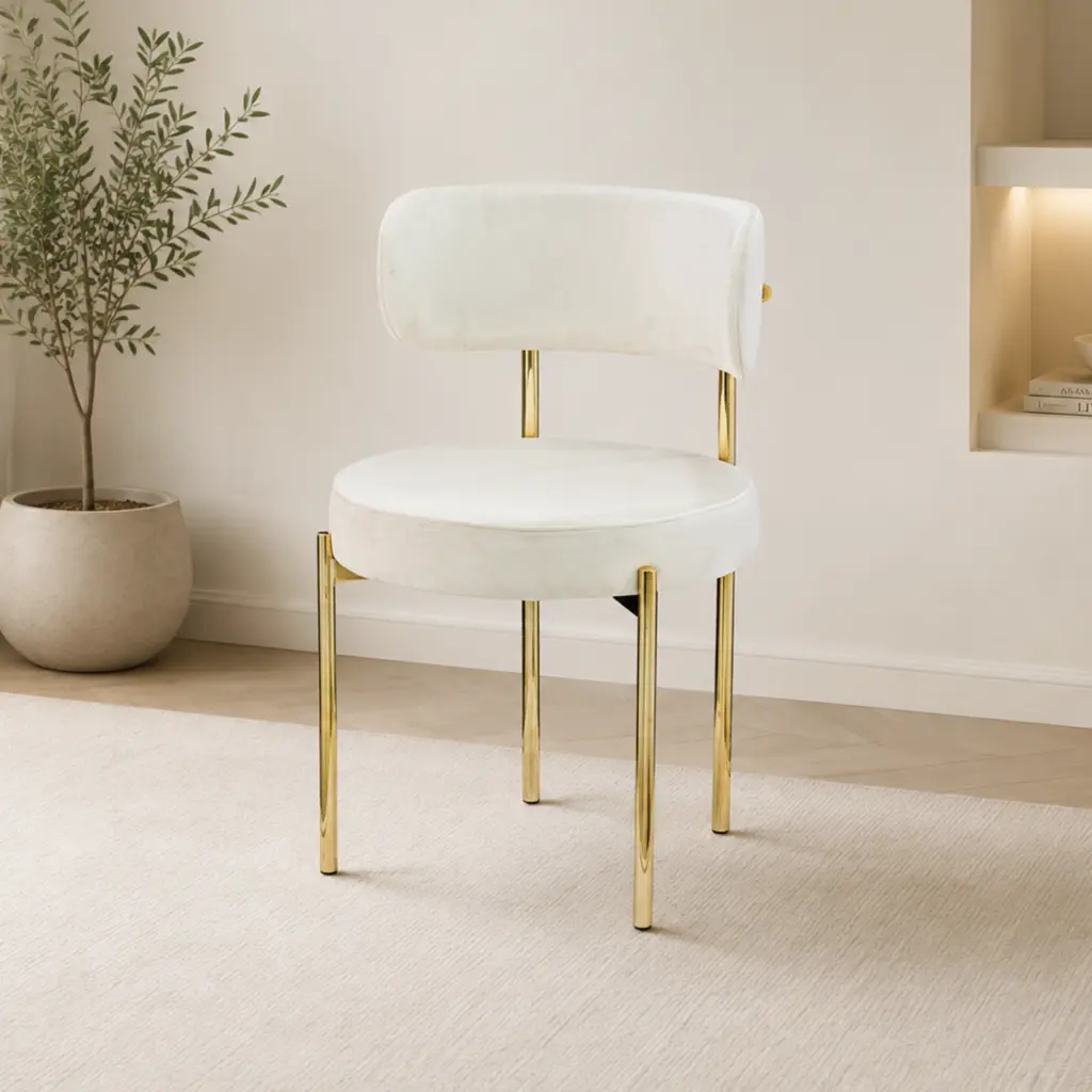 Nordic Dining Chair Gold Fram United Furniture