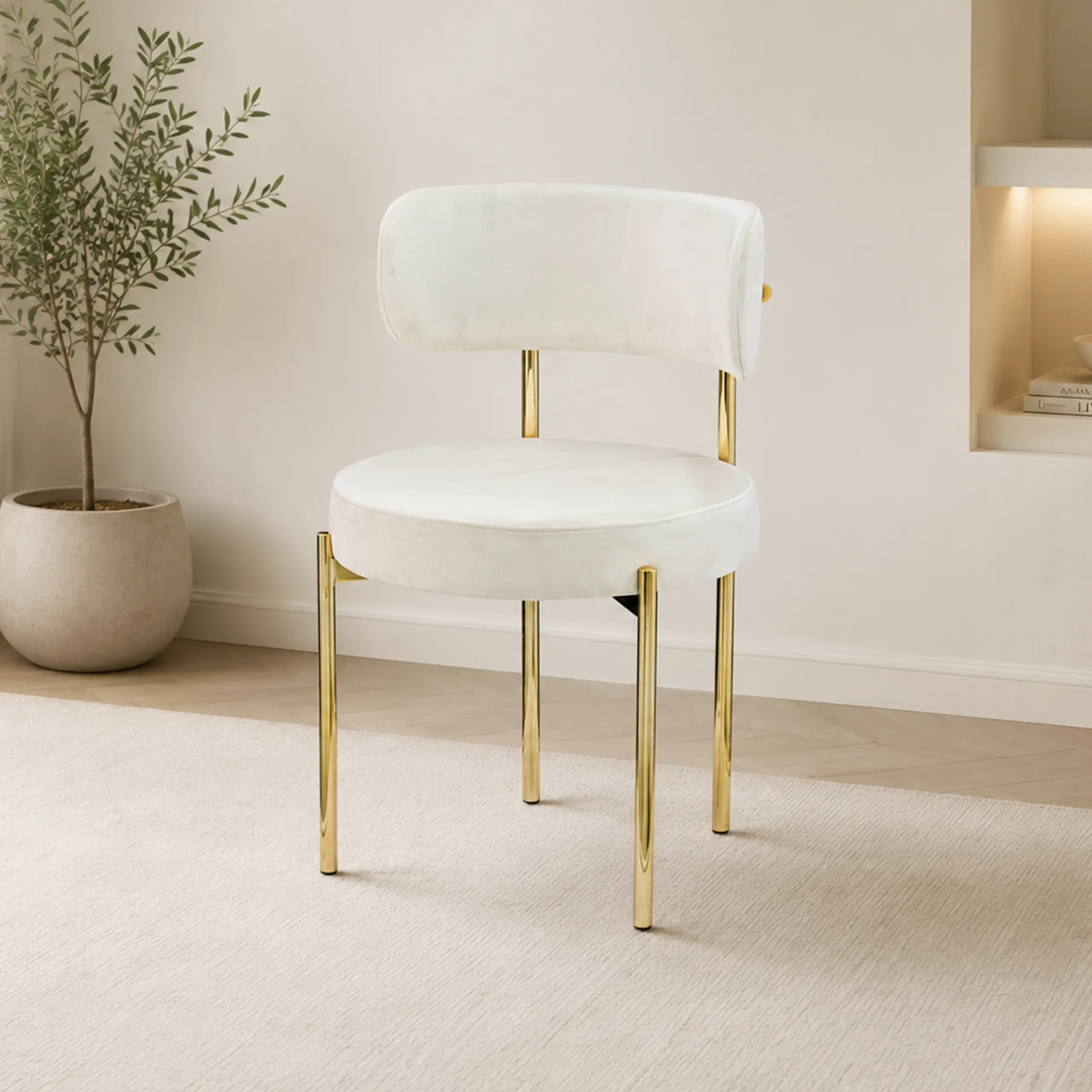 Nordic Dining Chair Gold Fram United Furniture
