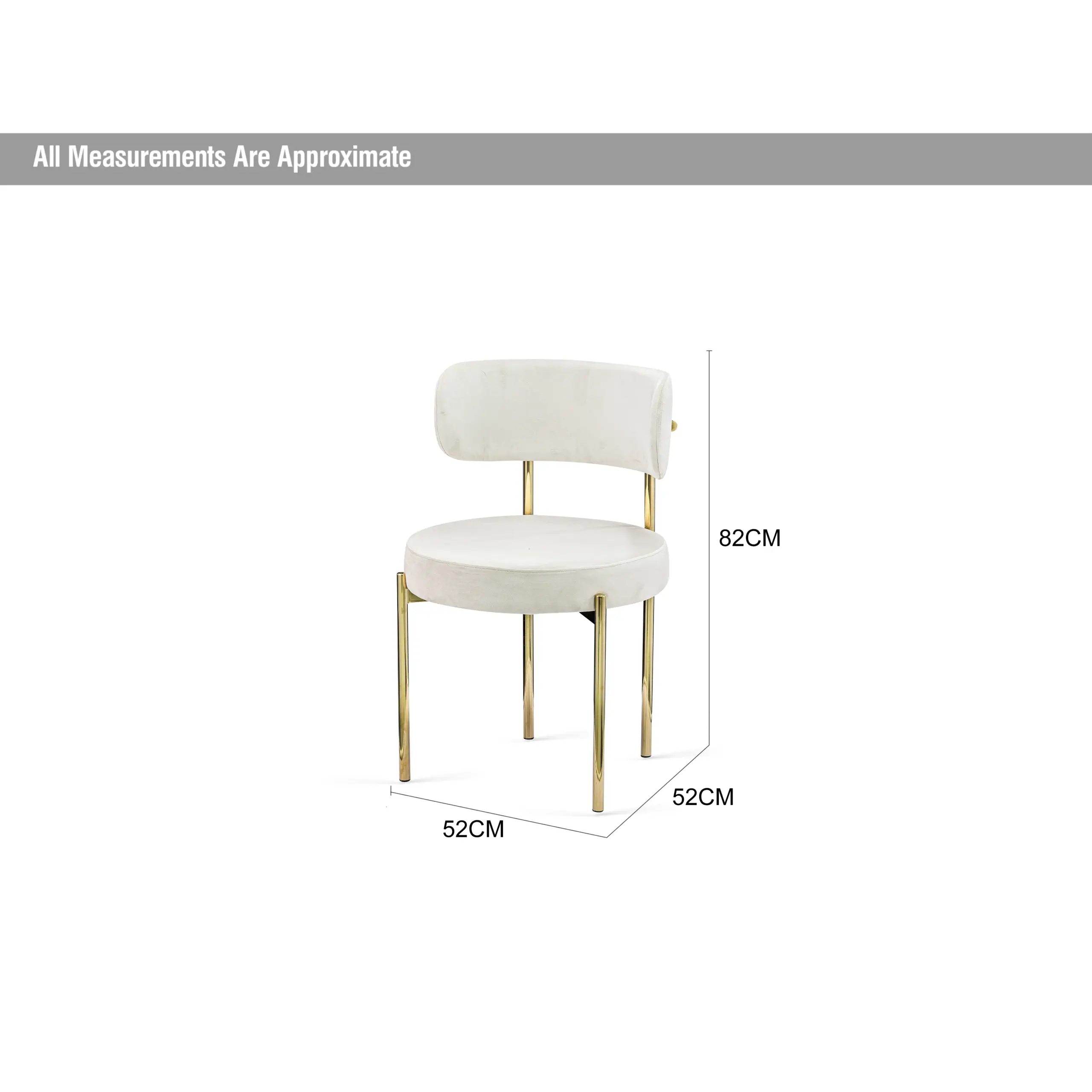 Nordic Dining Chair Gold Fram Dia United Furniture