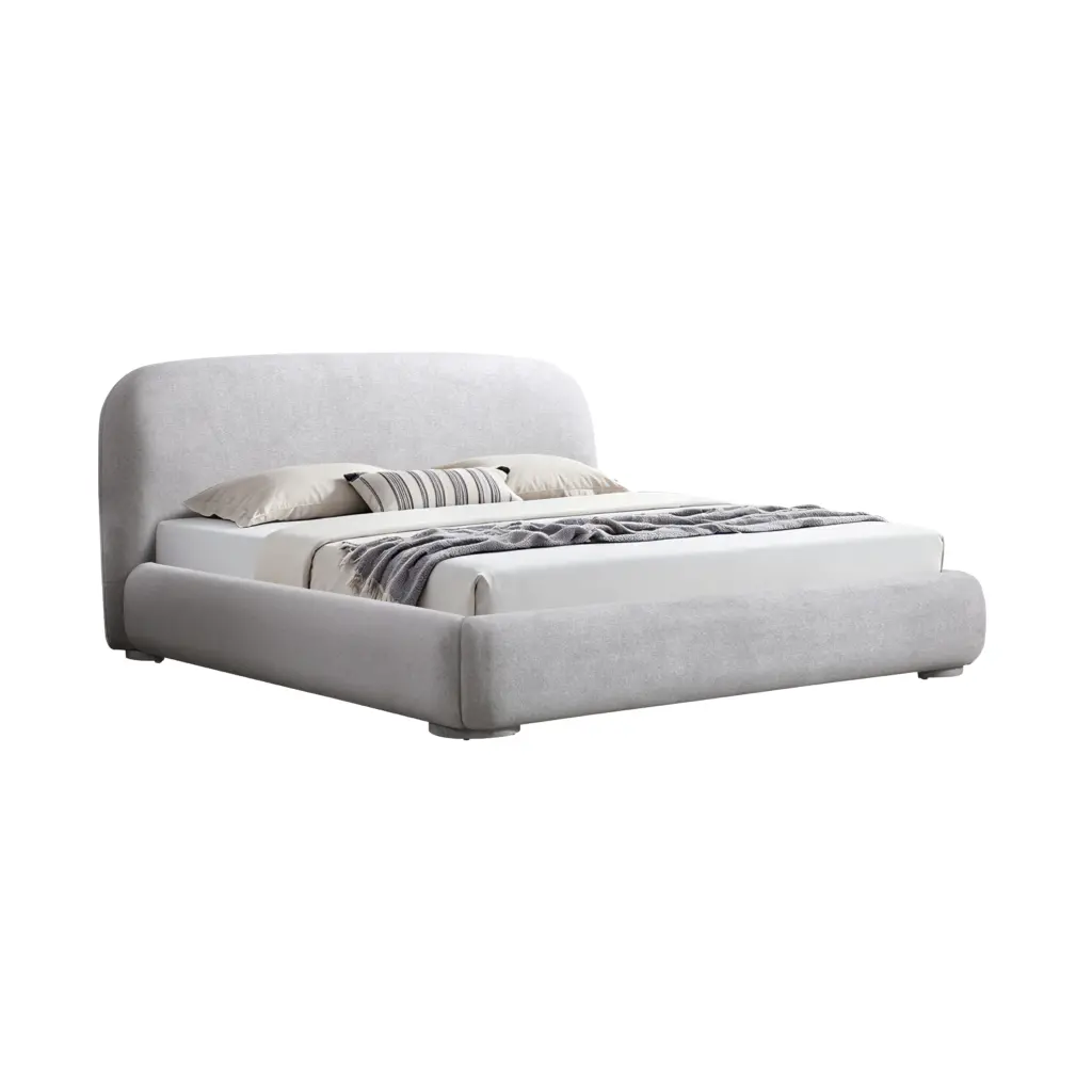 Astra Bed Light Grey United Furniture