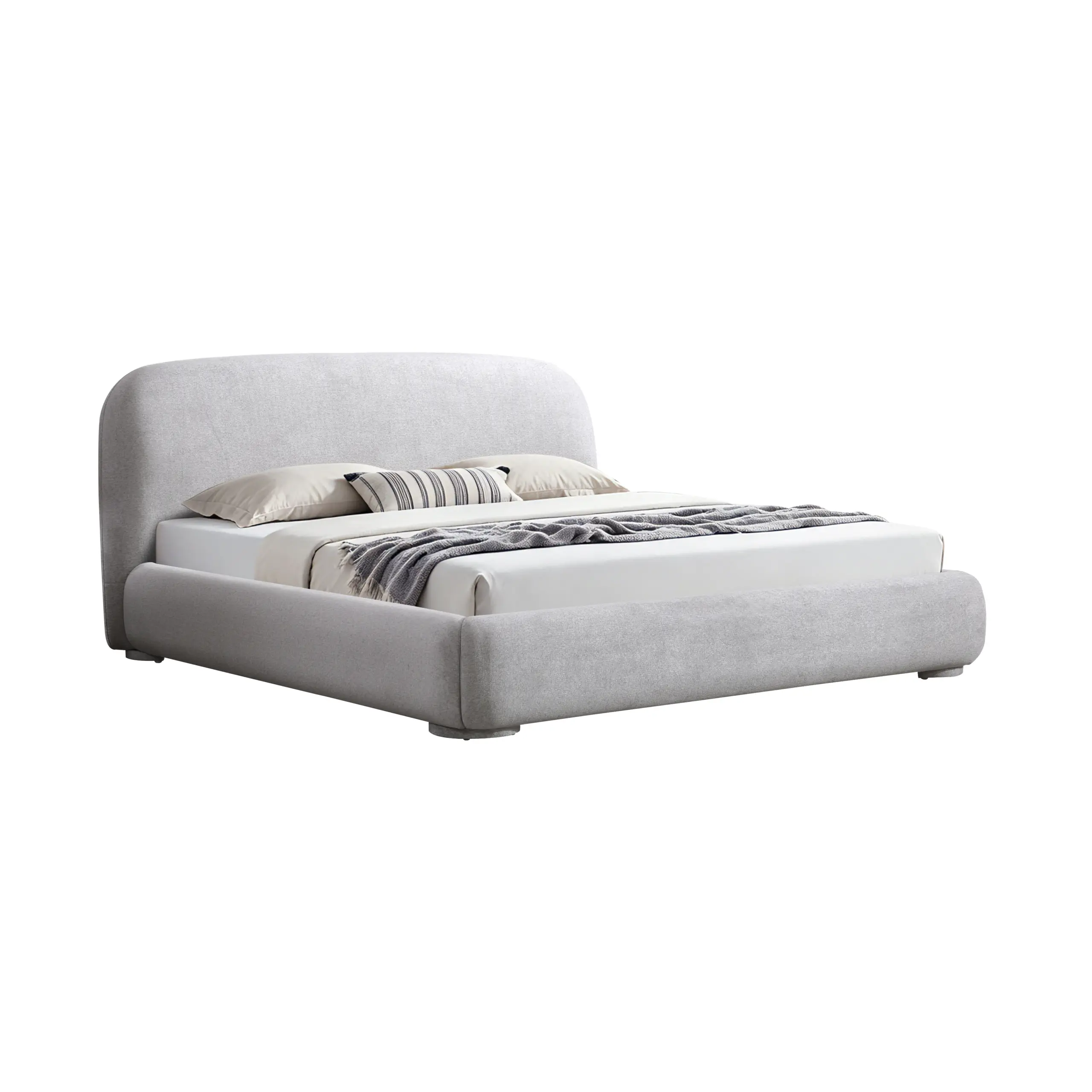 Astra Bed Light Grey United Furniture