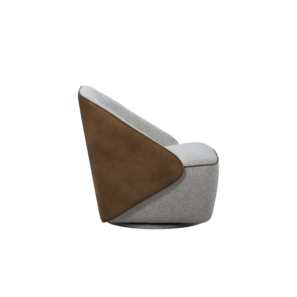 Breo Swivel Chair Grey A United Furniture