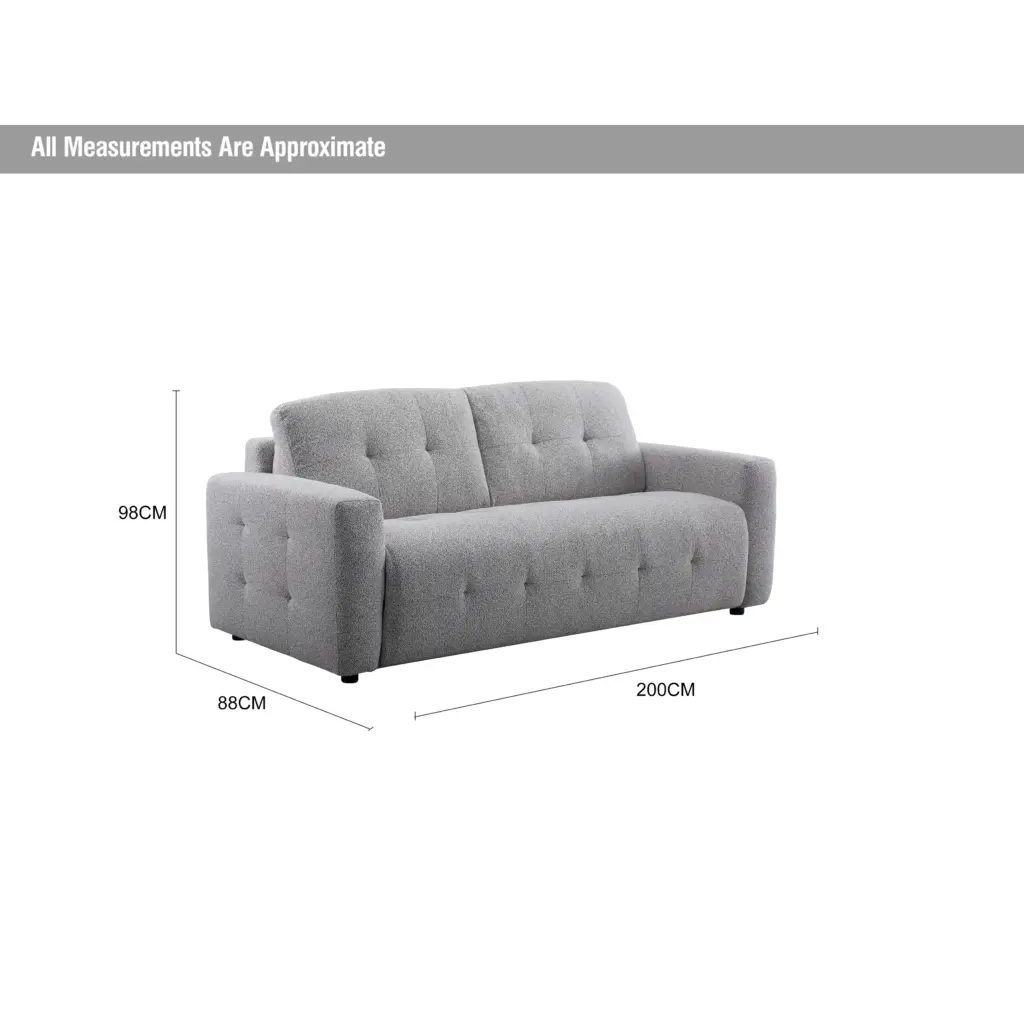 Buggy Sofa Bed Grey Dia United Furniture