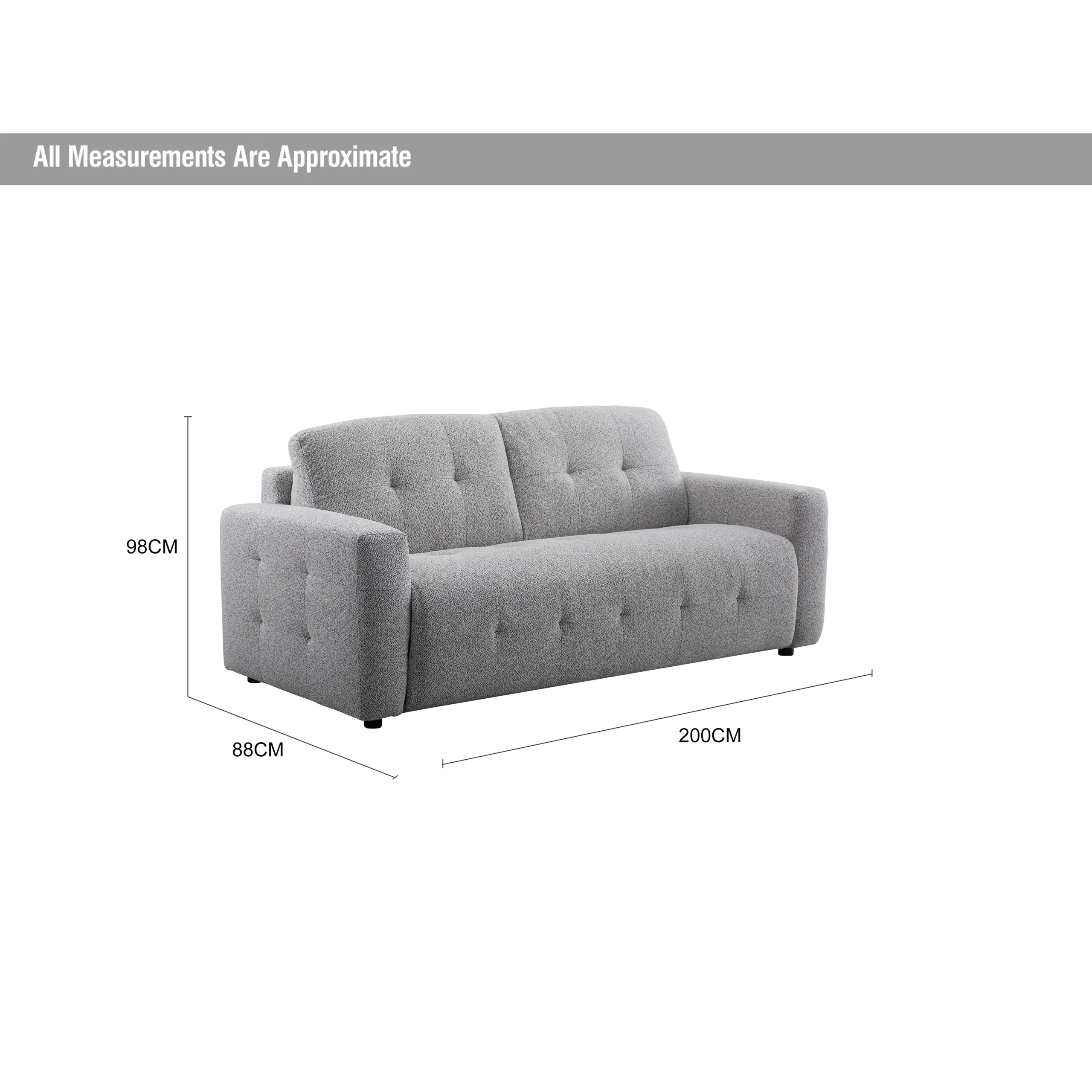 Buggy Sofa Bed Grey Dia United Furniture