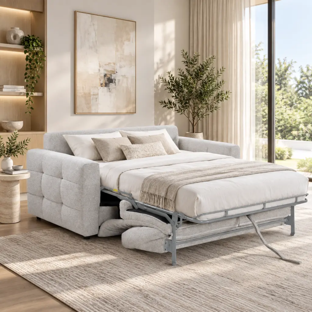 Buggy Sofa Bed Light Grey United Furniture