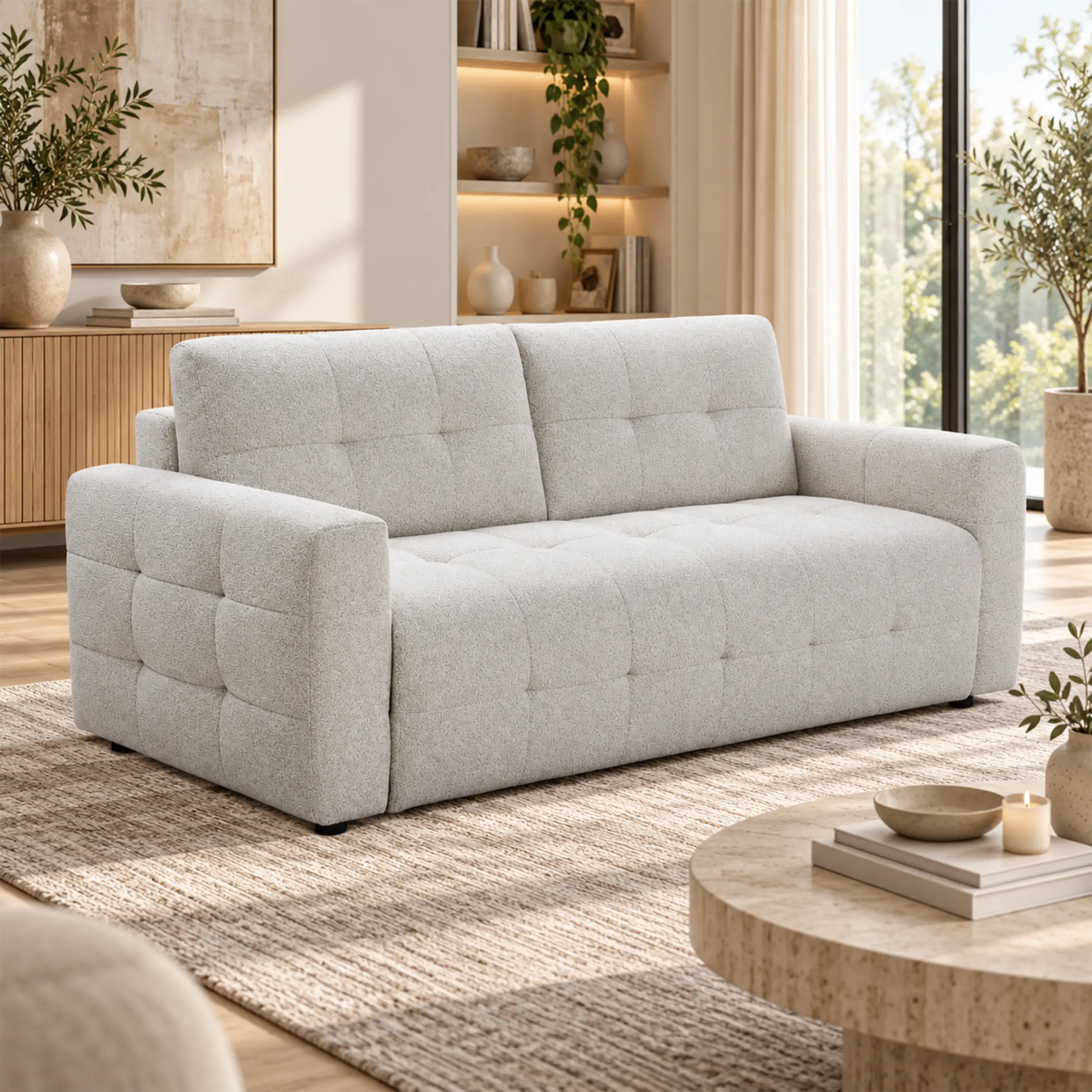 Buggy Sofa Bed Light Grey Bg United Furniture