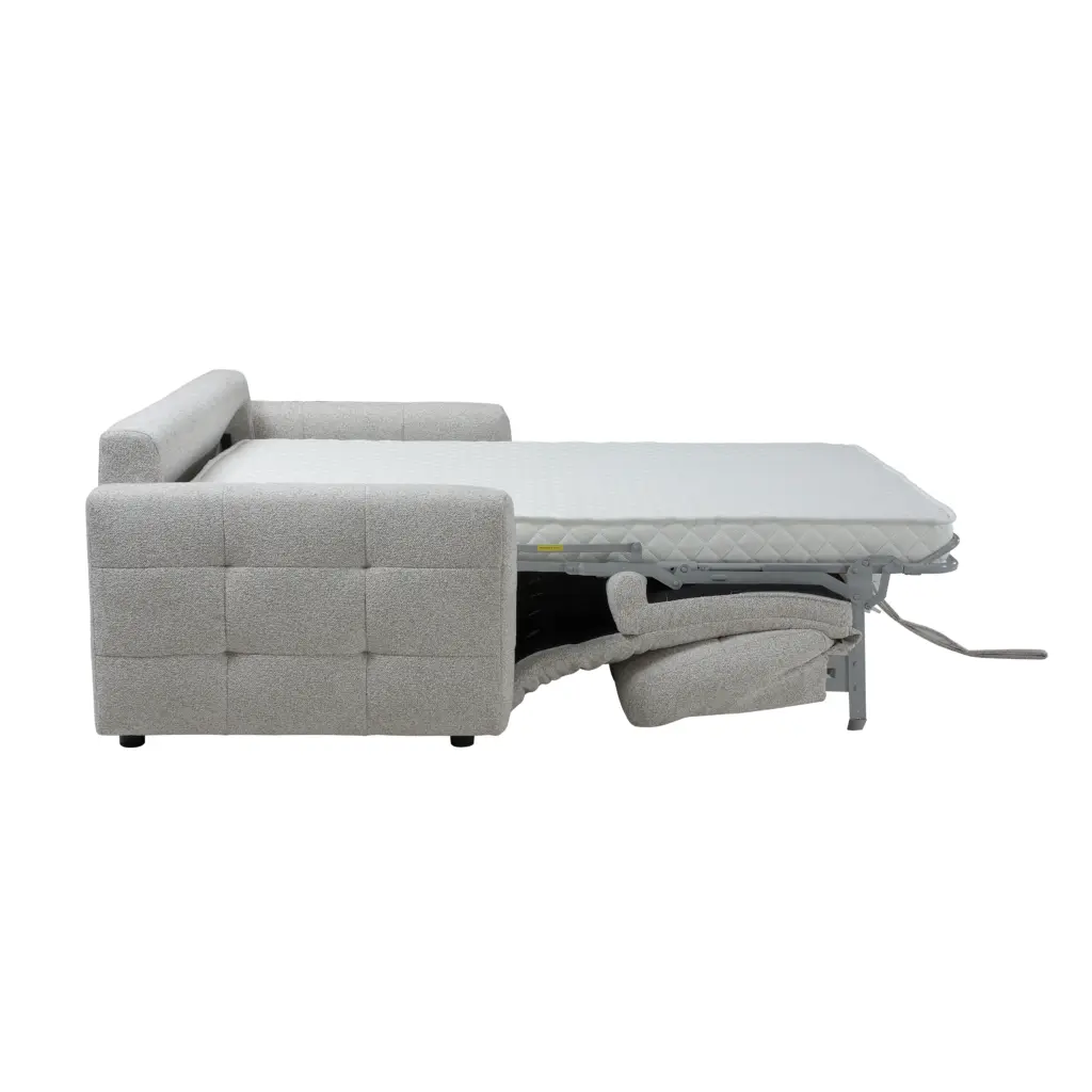 Buggy Sofa Bed Light Grey Open Side United Furniture