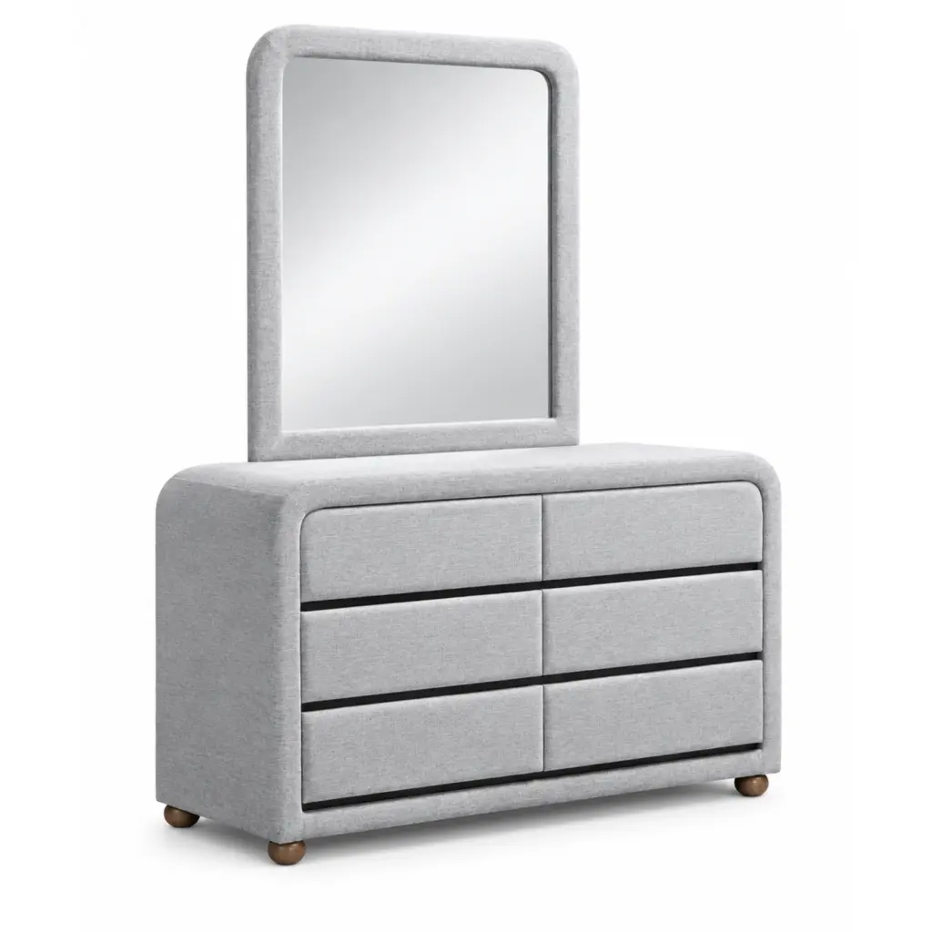 Elysian Dresser Mirror Grey United Furniture